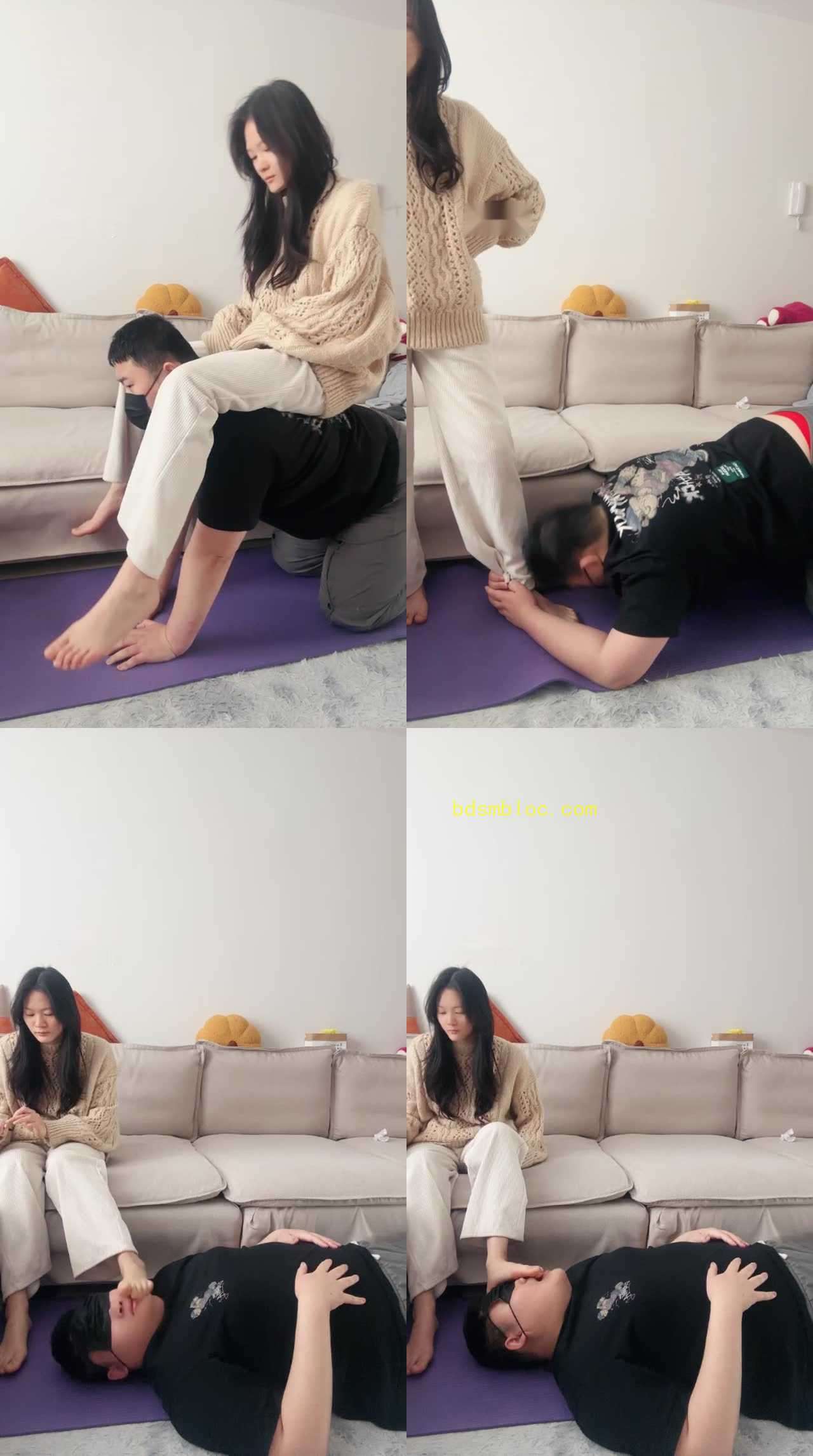 【埋汰】骑马玉足踩踏舔