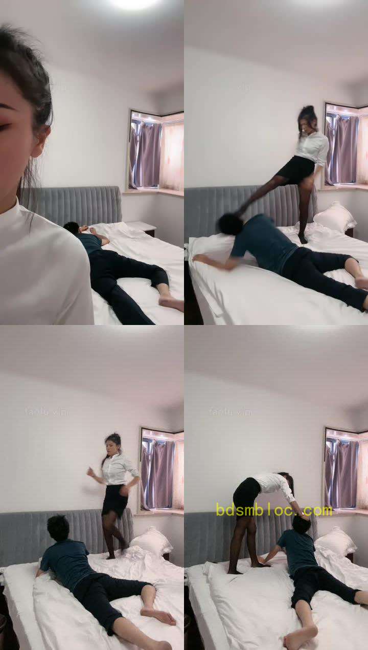 【安琪】黑丝美腿暴力踢踹暴打