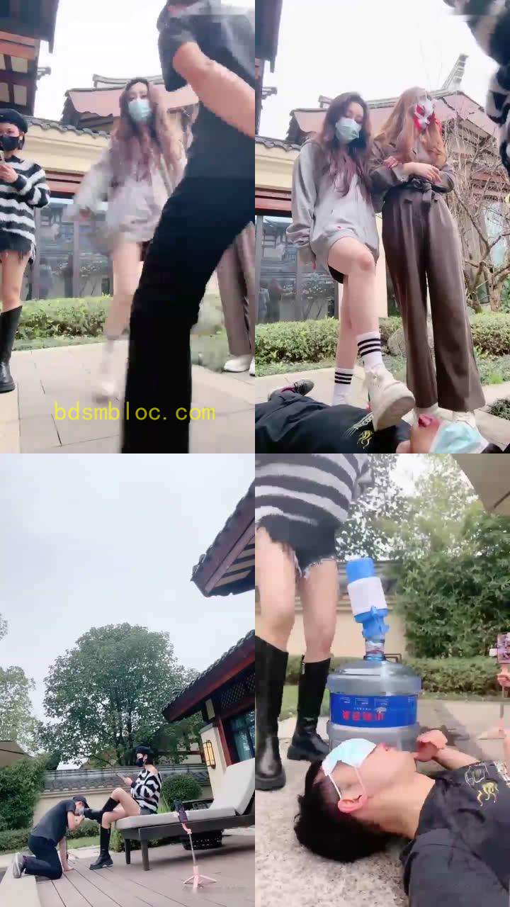 【维因和维妮和梦二】室外调教踢踹圣水浇灌