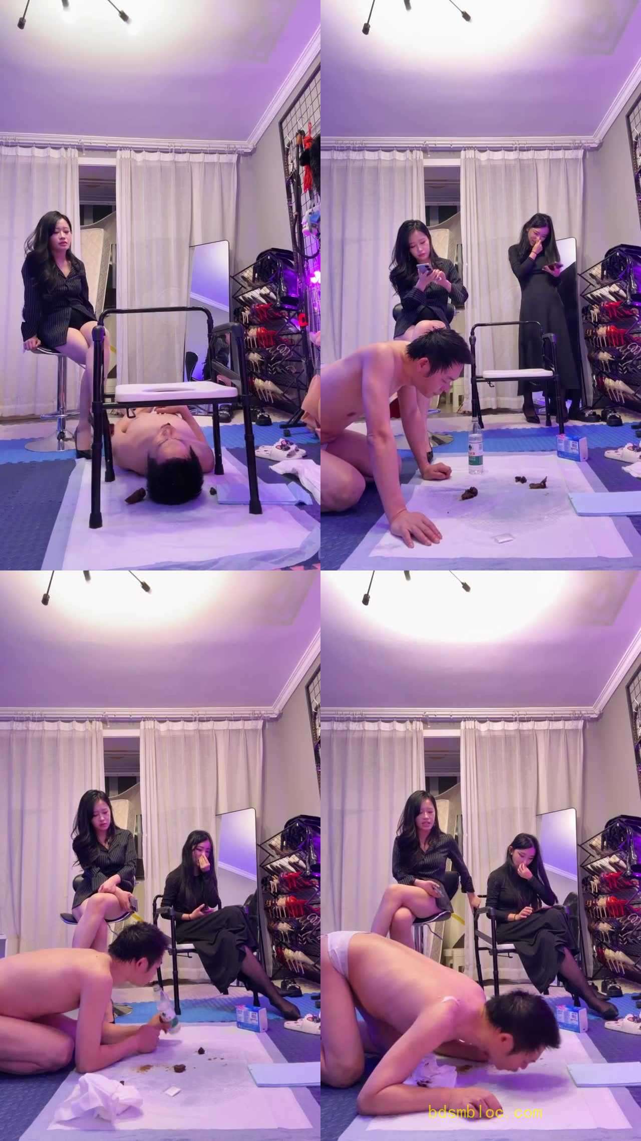 【琴月】带闺蜜 黄金圣水喂食小骚
