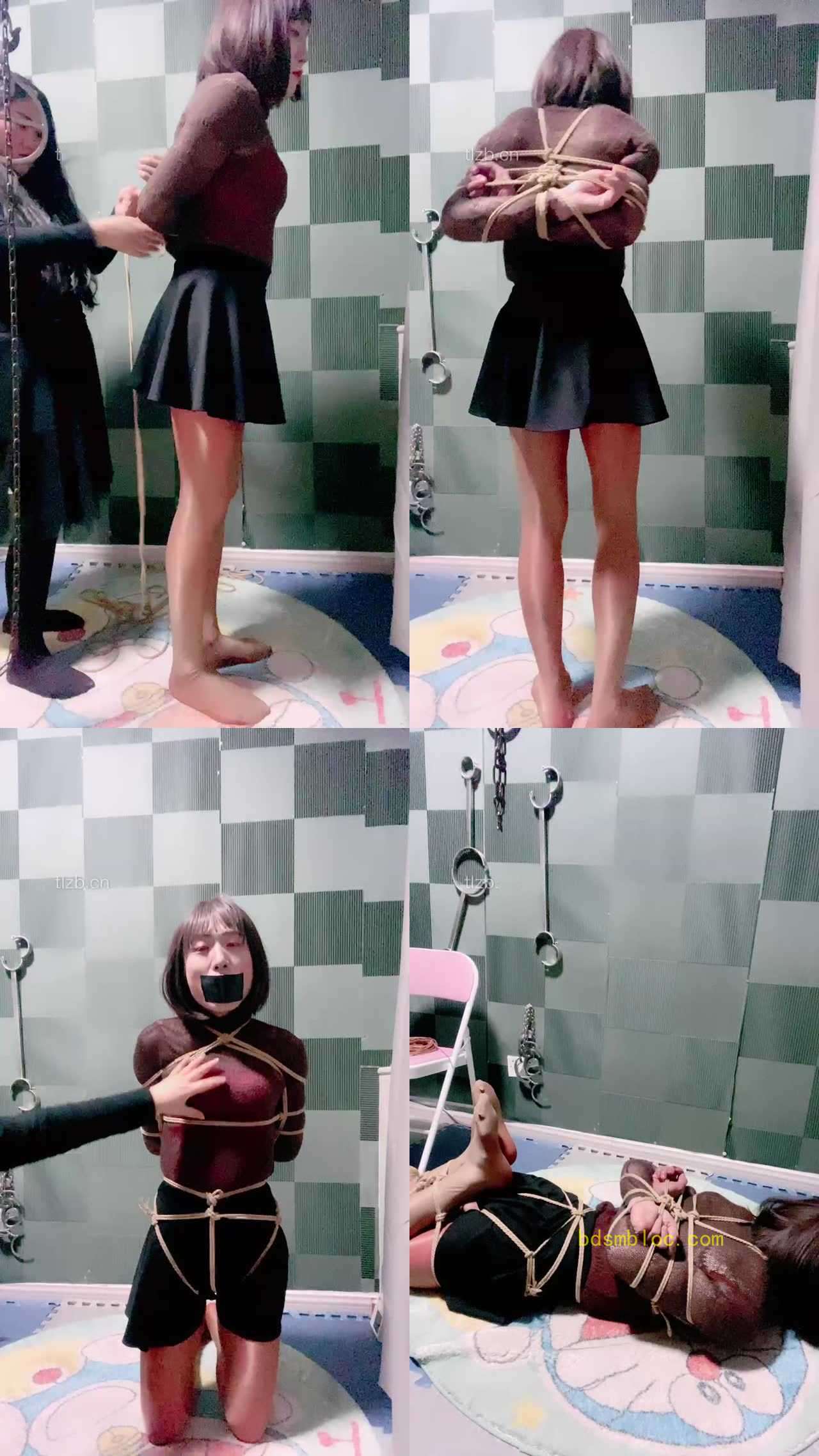 【盈盈】五花大绑封嘴囚禁奴隶