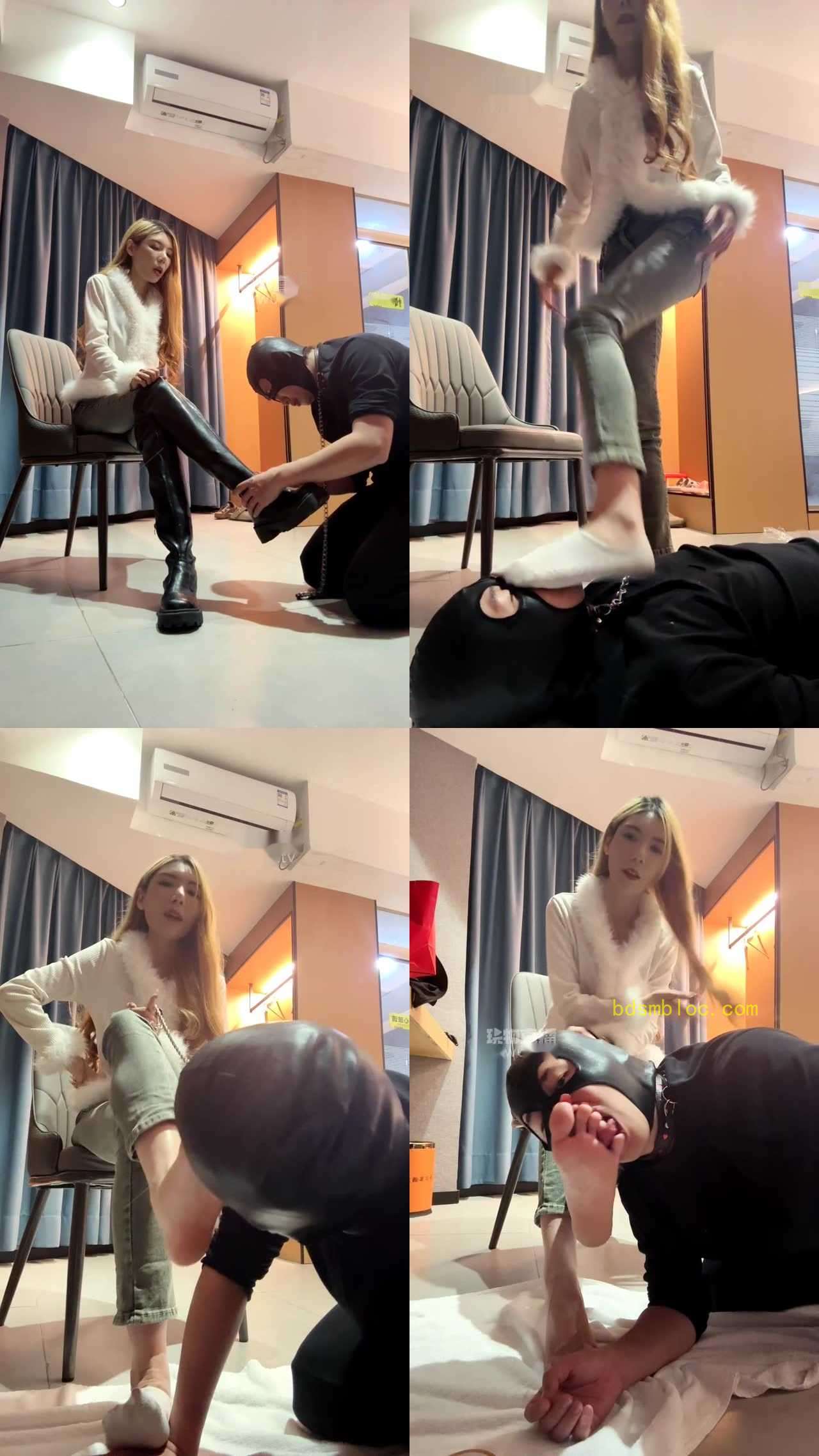 【陈甜女帝S】下班回来表弟除臭舔脚伺