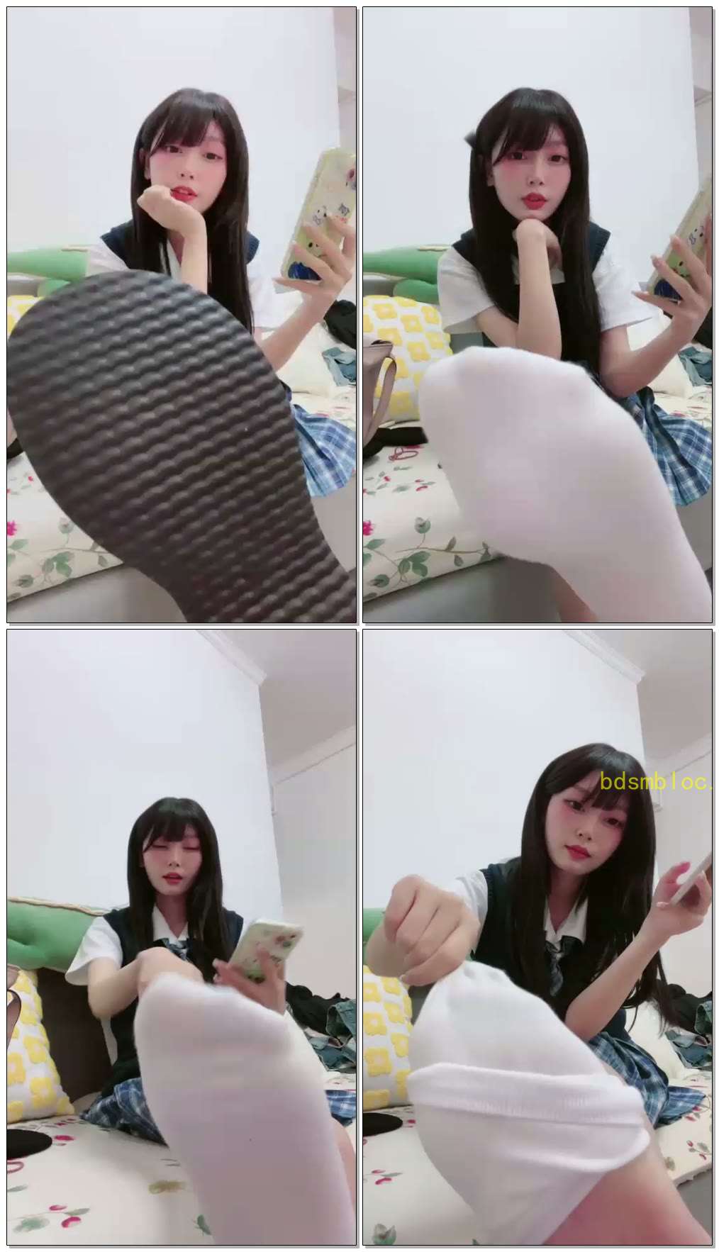 【吃一口甜心】第一视角红绿灯控制游戏JK白袜