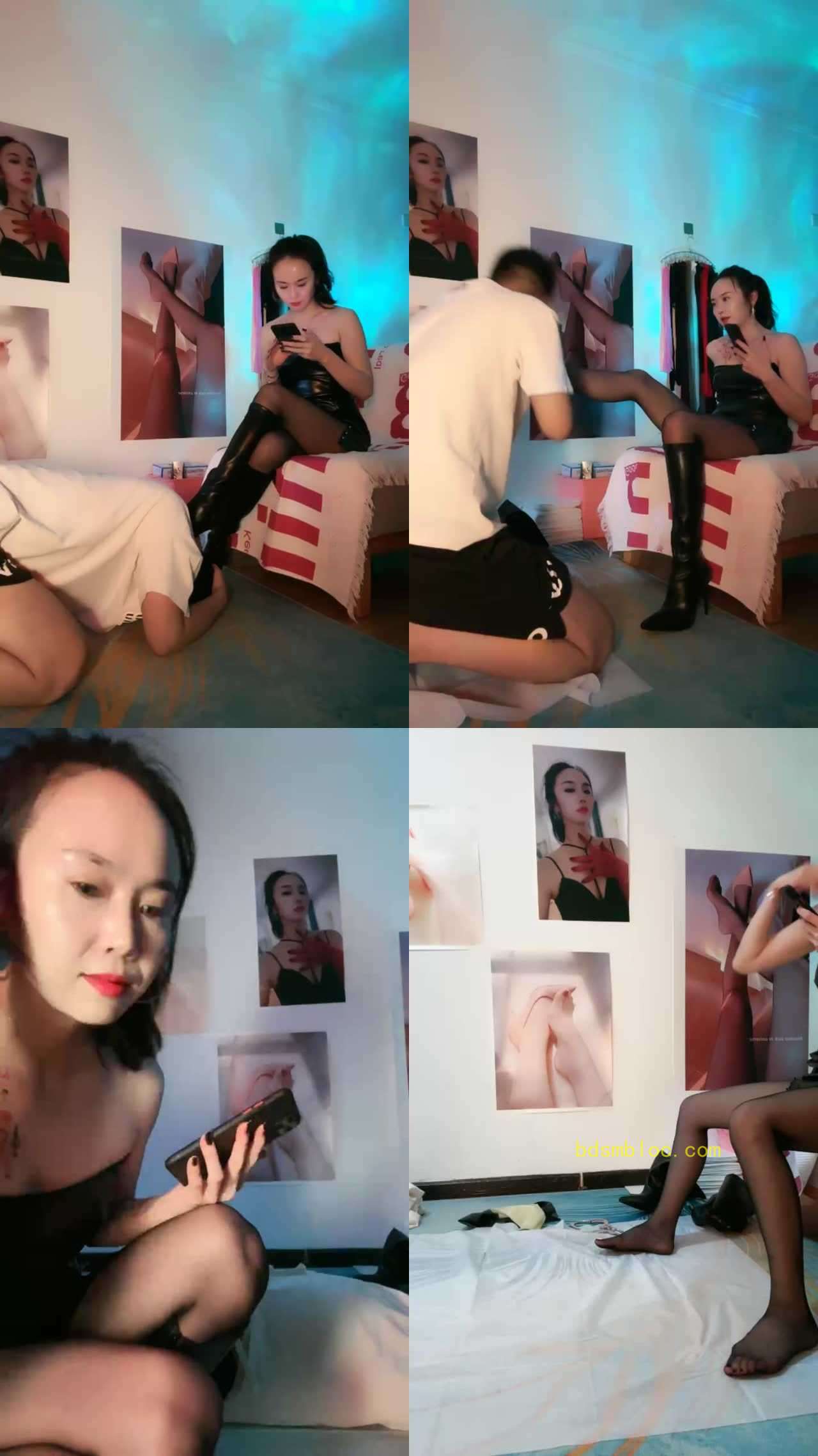 【芳芳女王】长靴黑丝踩虐/抽耳光/臭脚窒息/坐脸