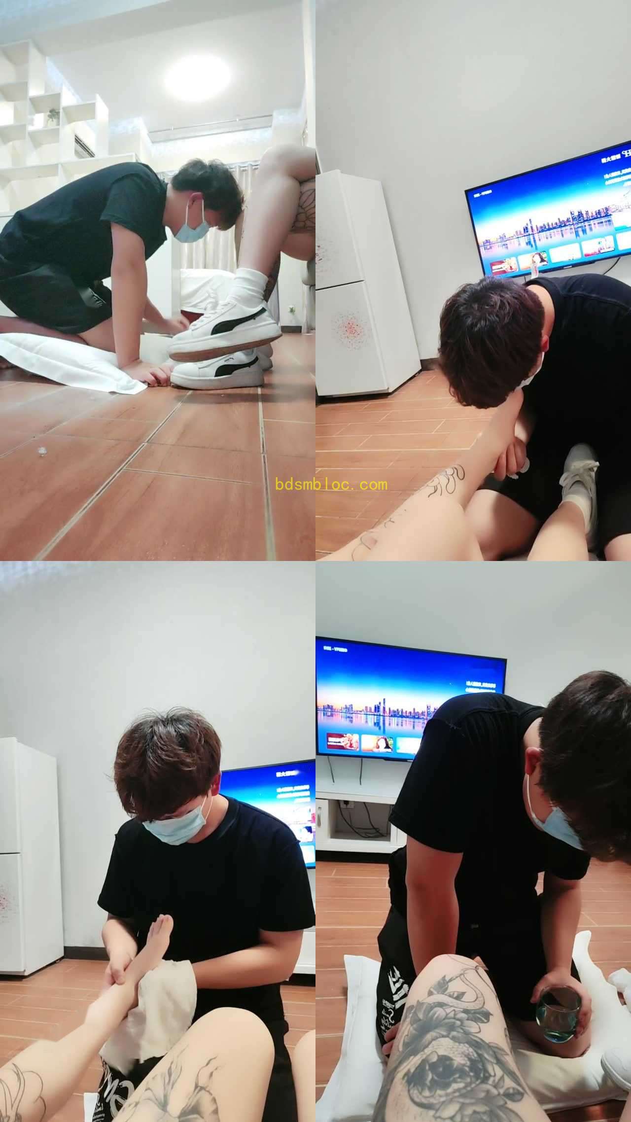 【CCs】下贱小废物鞋踩狗脖子窒息强制喝完圣水