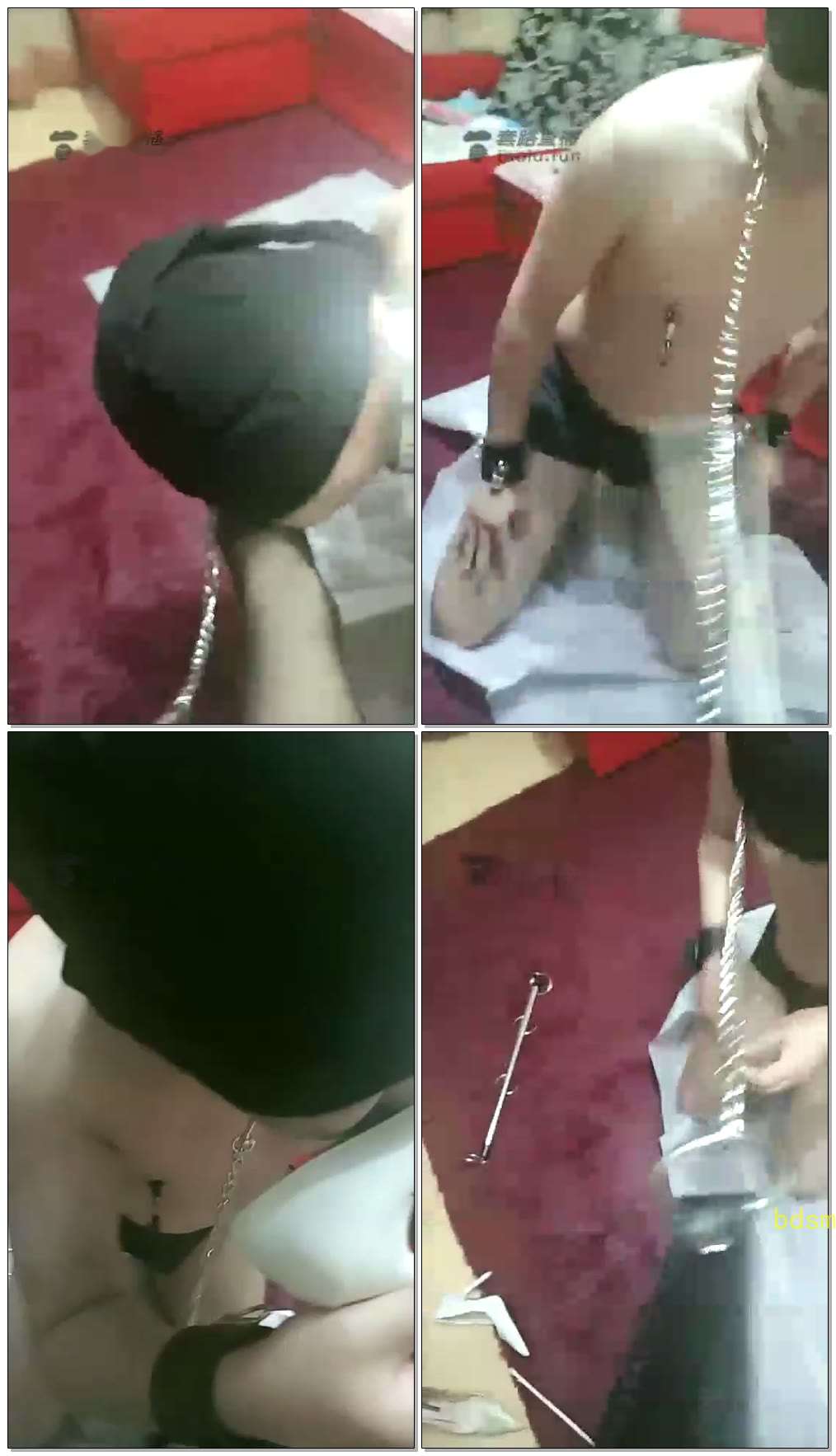 【天津玉主】踢裆，虐乳，踩踏，藤条，脚耳光