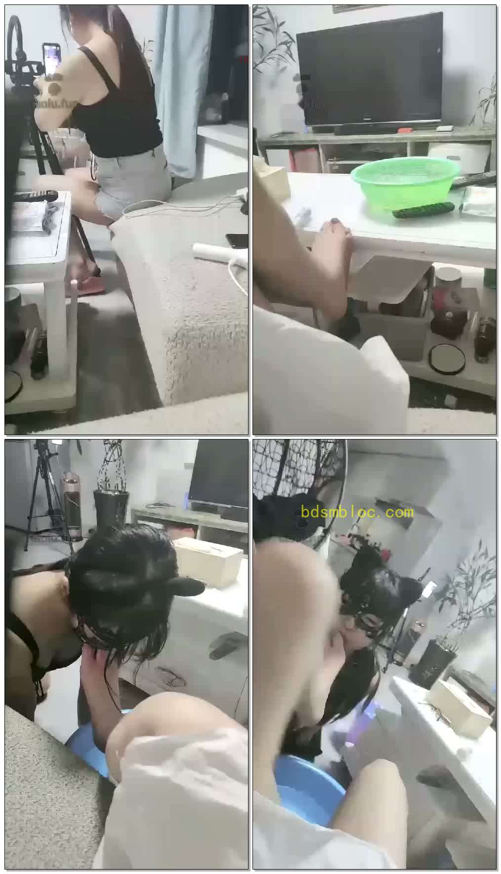 【柒染殿下】女m来给我用嘴洗脚了