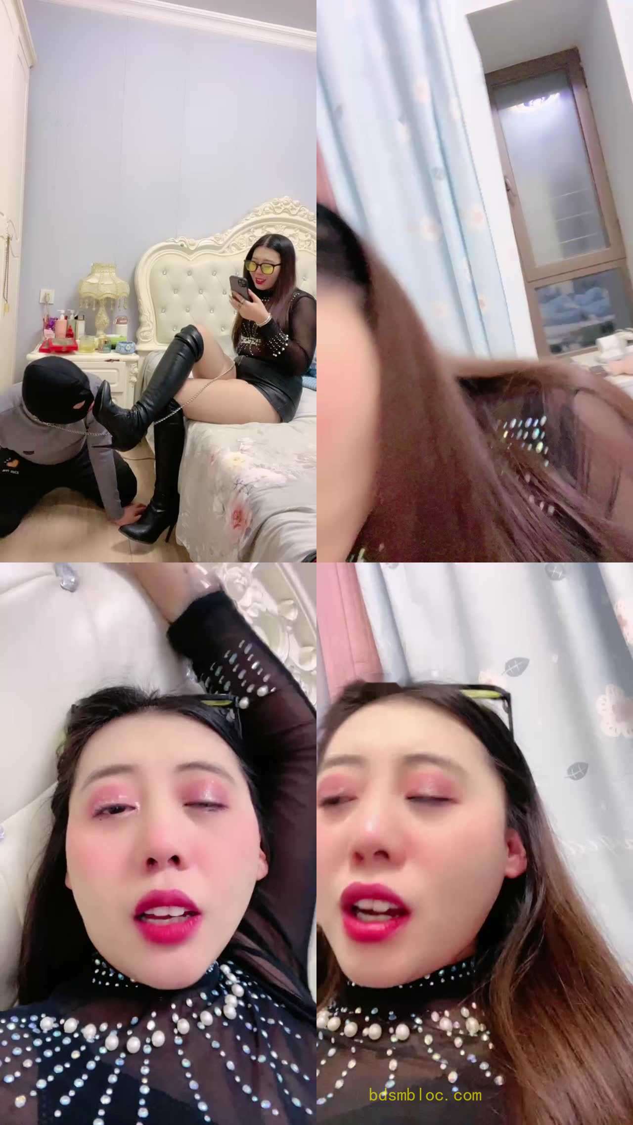 【伊兮夫妻】锁奴被发现是绿帽-骑马虐乳/踩踏/插嘴/丝袜内裤塞嘴