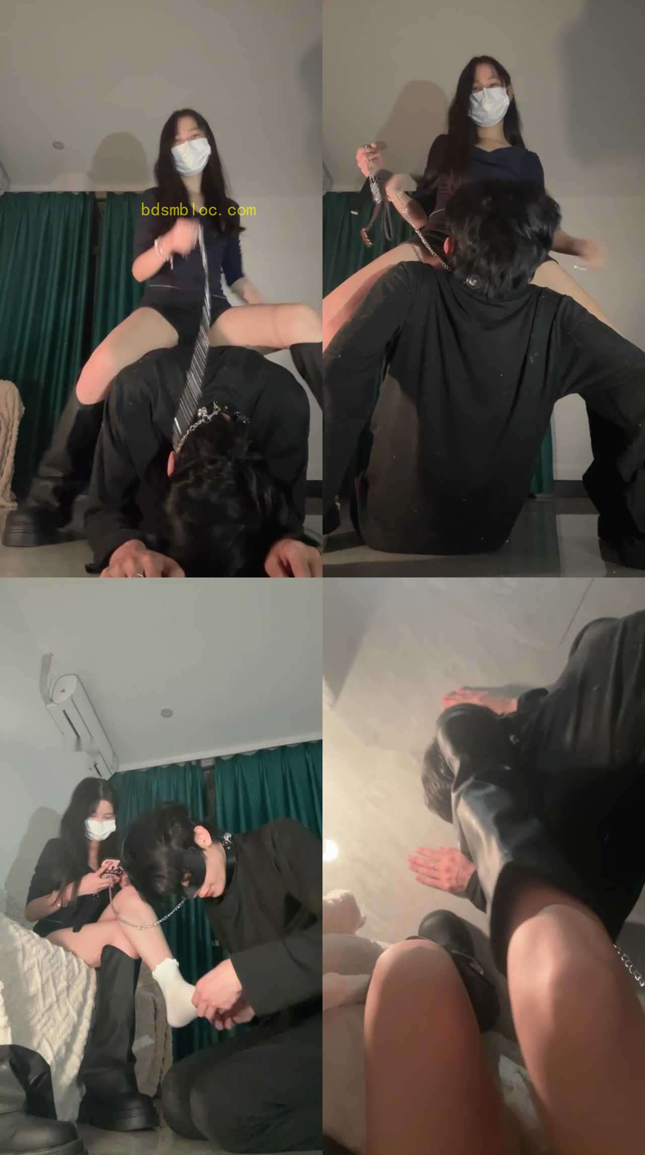【甜恬】长靴S骑马转胯/闻舔白袜脚/坐脸窒息