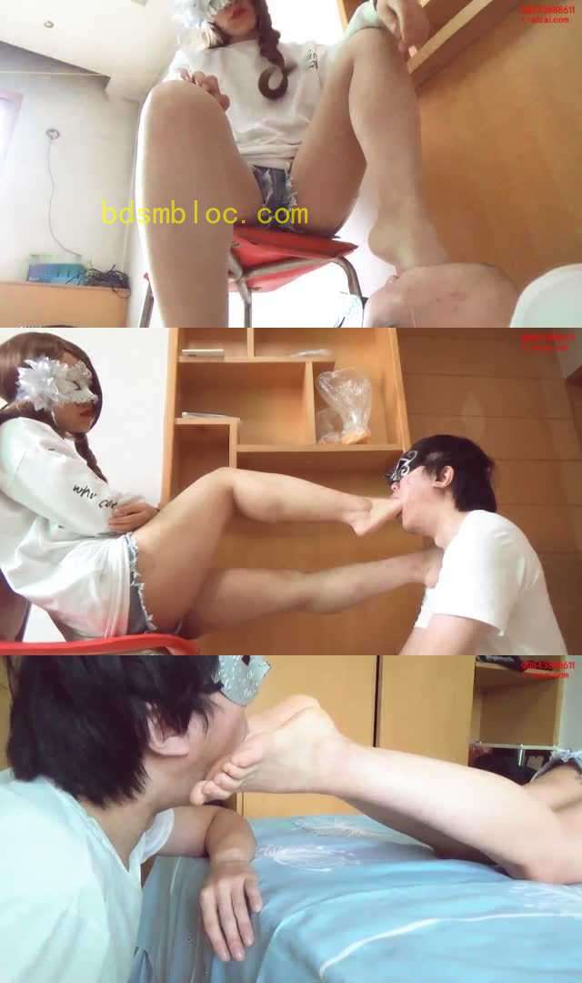 【小莜】强制插吐 长丝裸足脚深喉