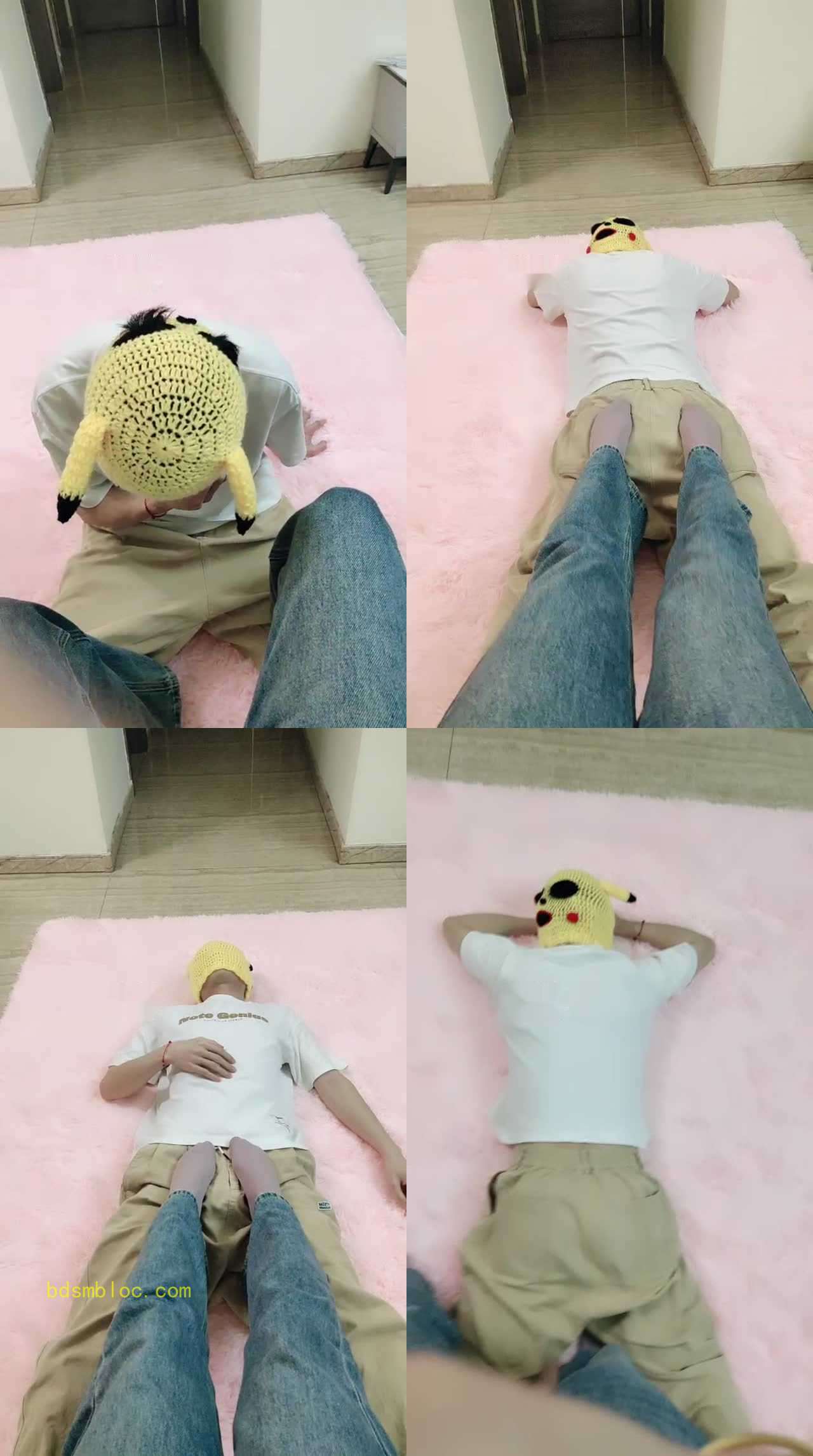 【佳佳】臭脚丫踩地毯奴