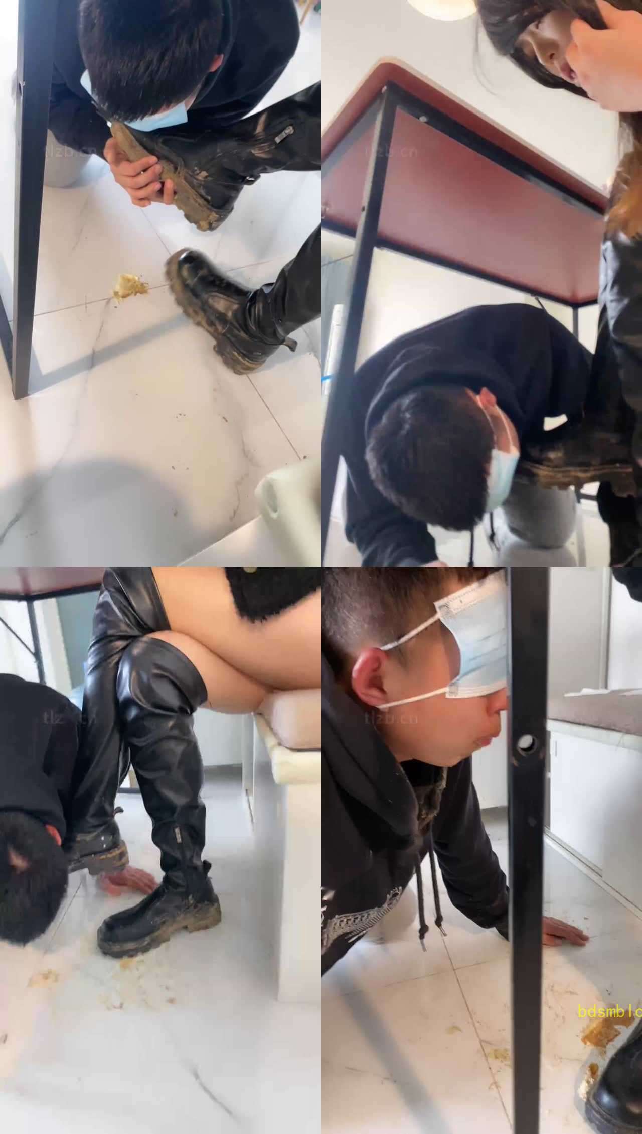 【Esse殿下】超恶心重口-泥巴脏长靴踩踏喂食