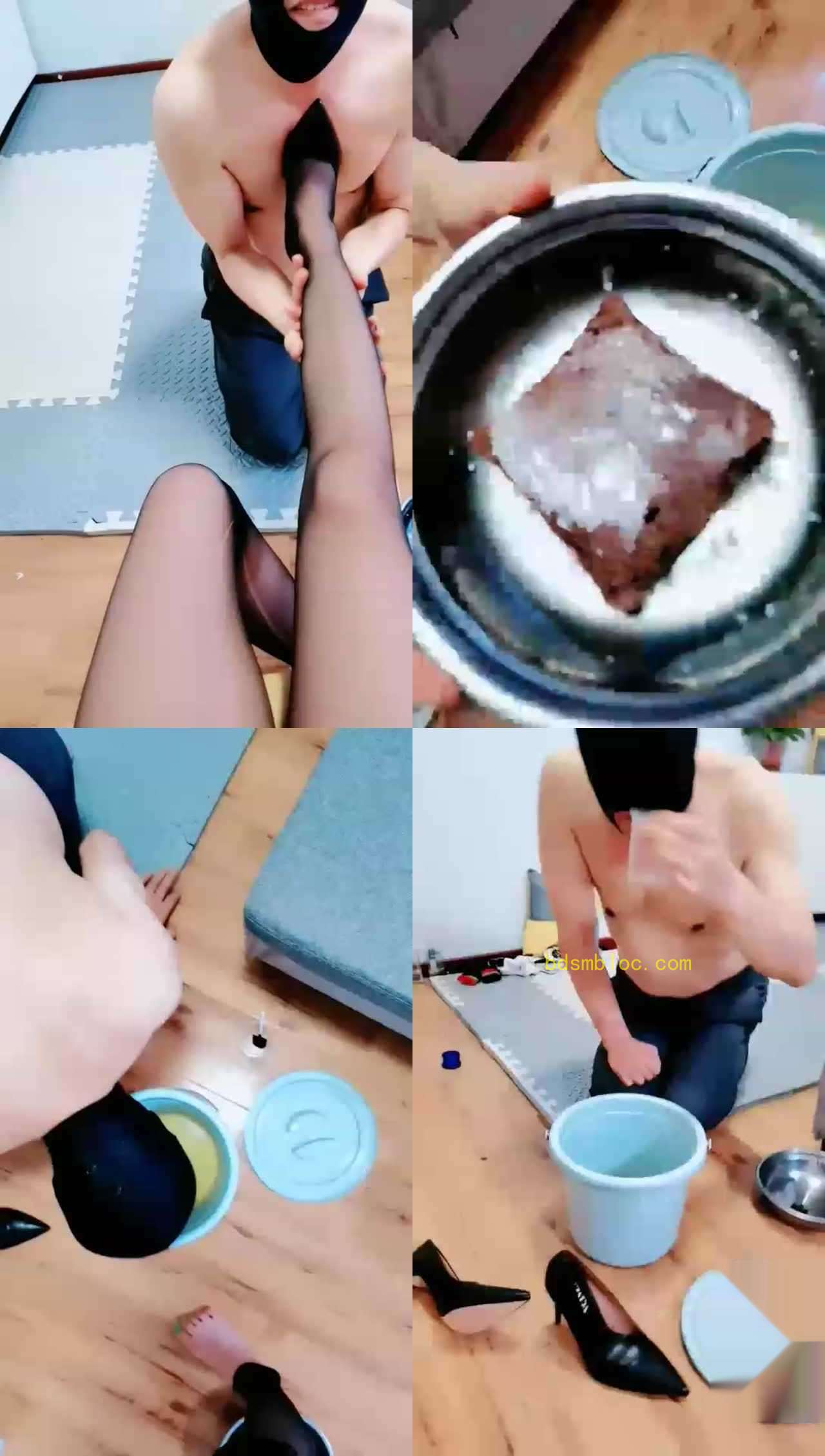 【蜘蛛女王】贱货吃口水面包，喝隔夜尿加晨尿