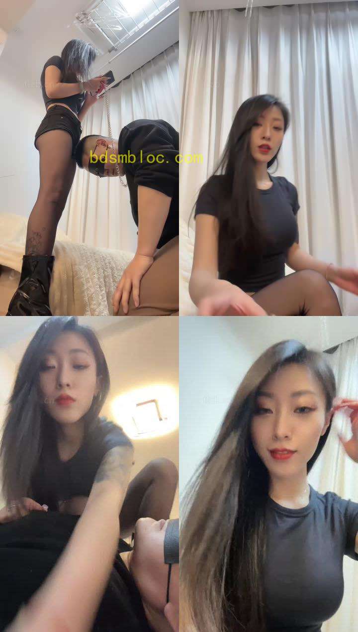 【莫吉托】骑马鞭打虐乳/狠抽耳光/加官窒息/踩踏喂口水
