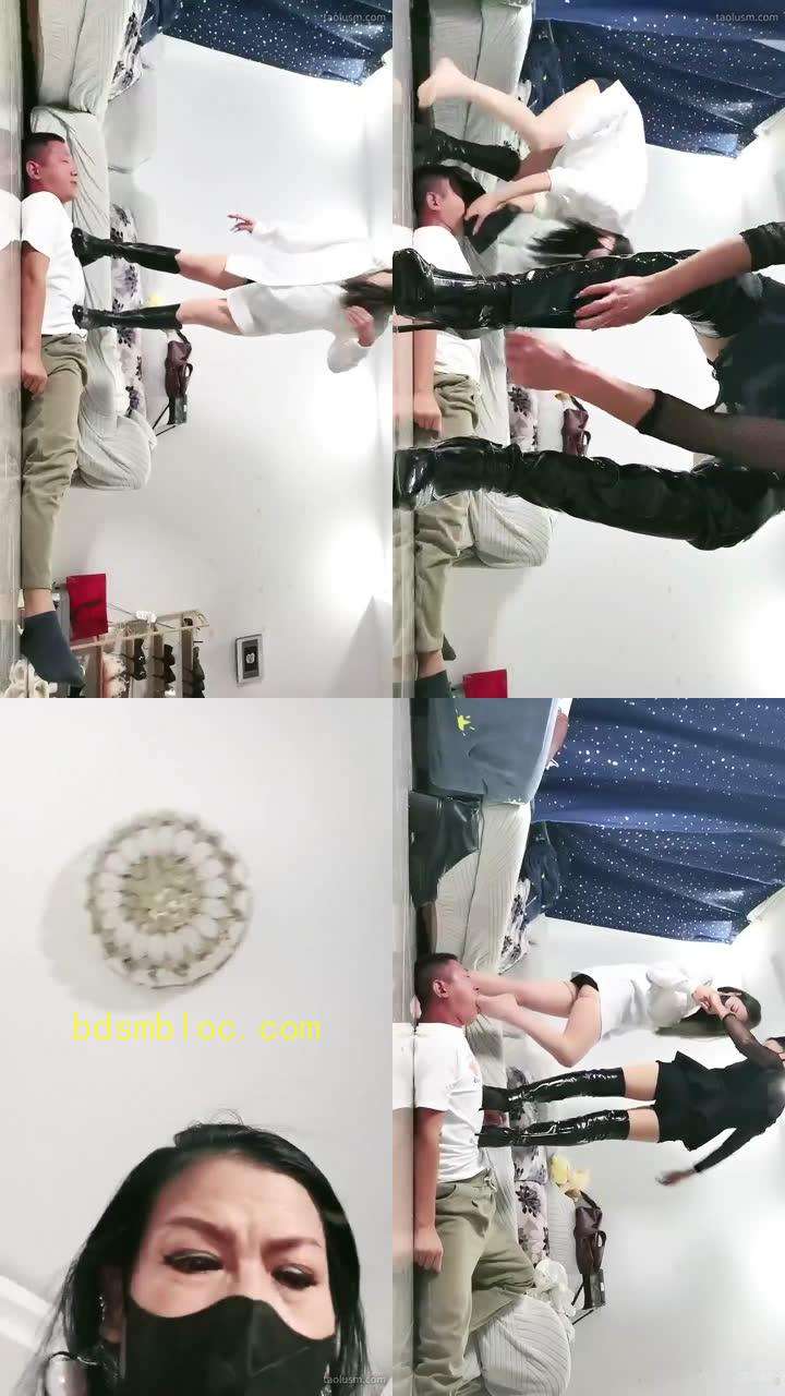 【浮华s】双主TJ王某人重度全体重踩踏真人蹦蹦床连续耳光深喉