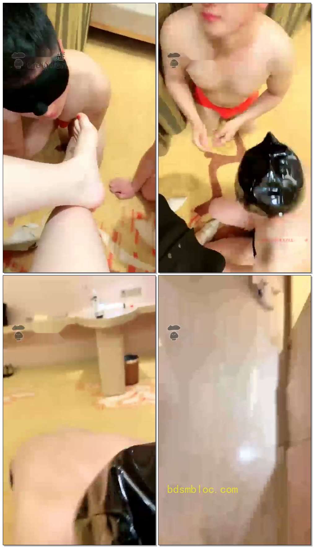【愈月S】调教双奴舔脚（下）