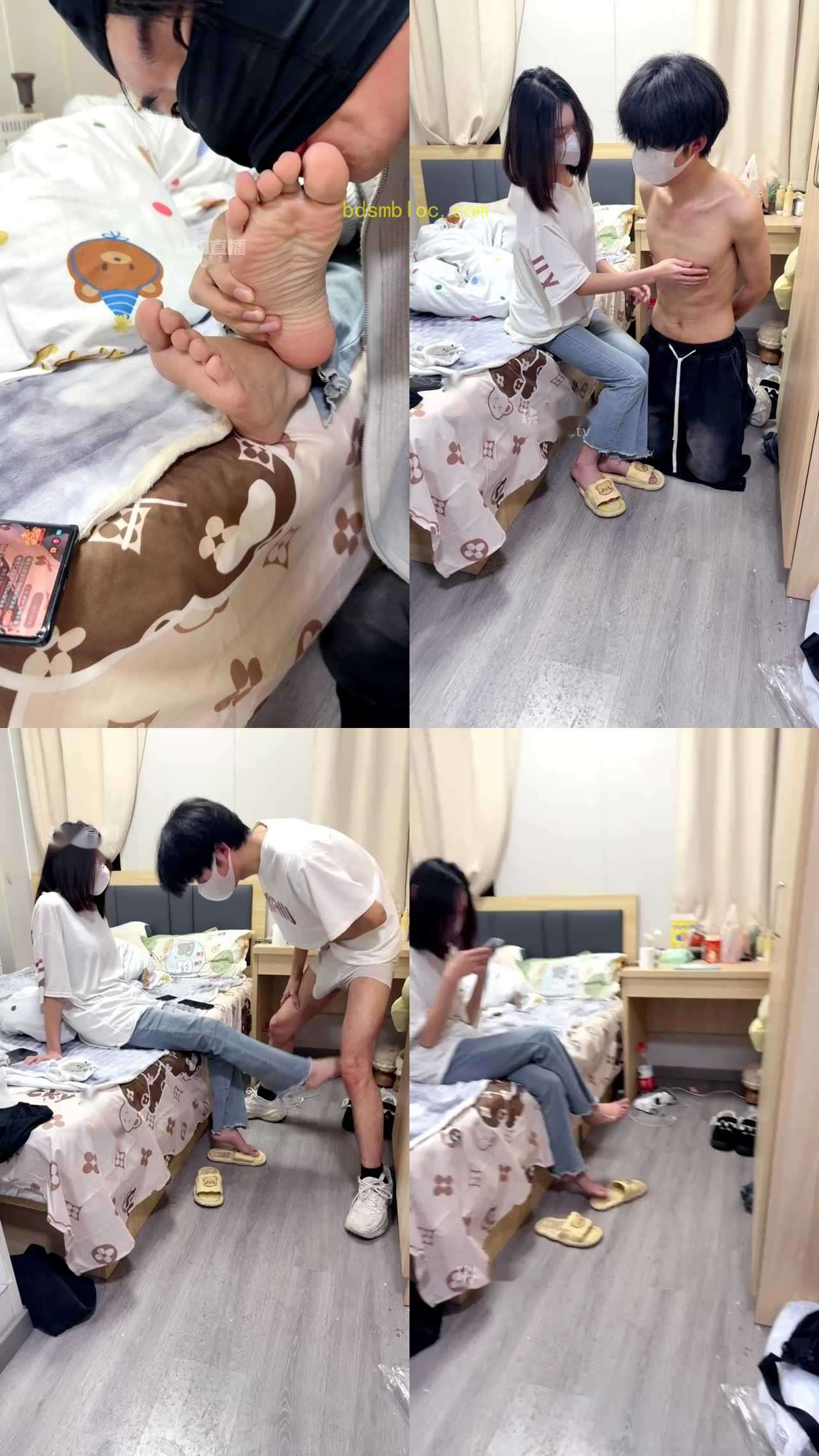 【炼乳不加糖】模特s耳光踢裆舔脚