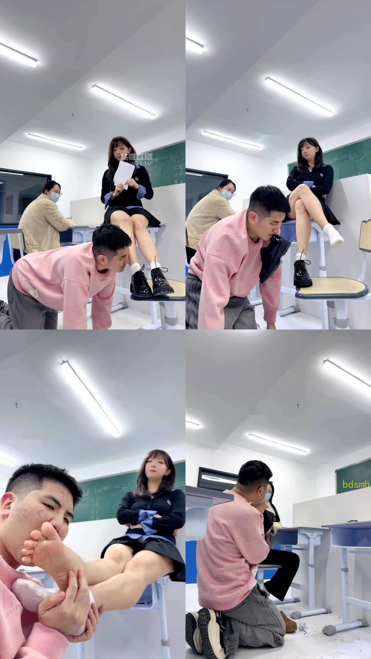 【奈米S】女同学戏耍调皮男生