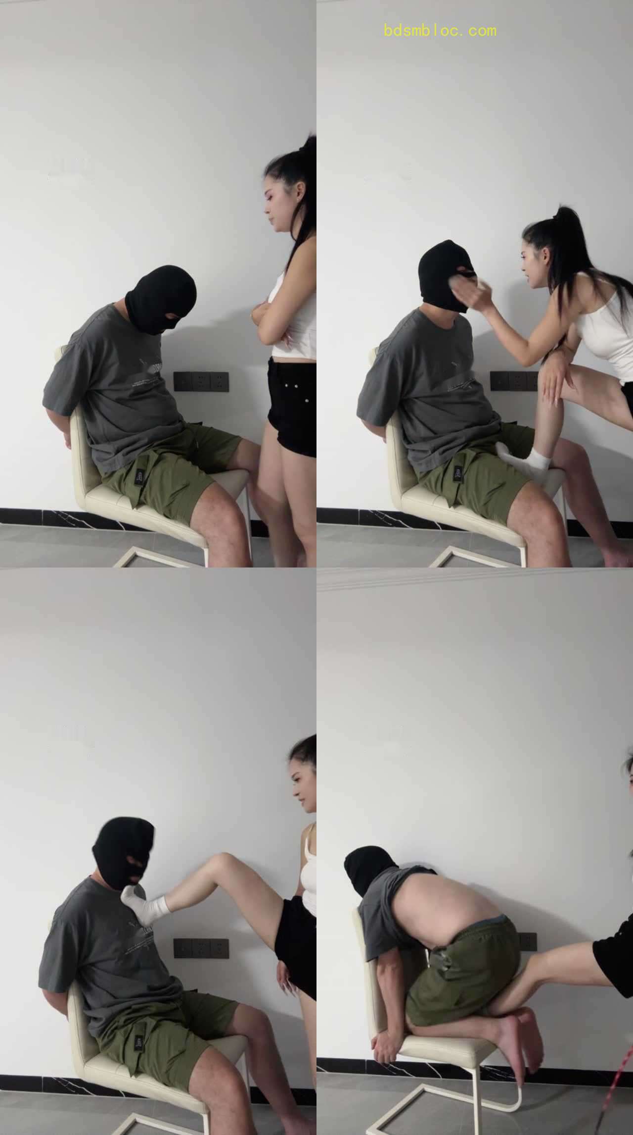 【辣辣bb】吊带女神白袜严刑逼供