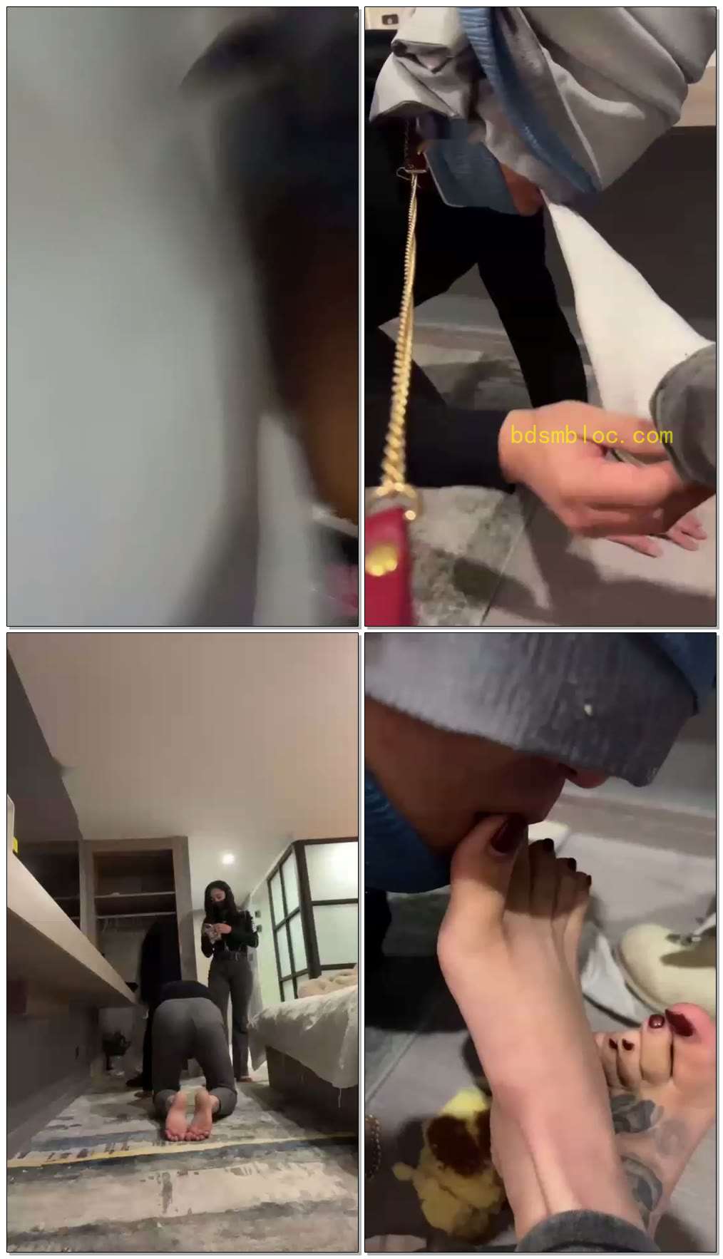 【不知名美女】高清舔脚钻胯，脚底喂食窒息