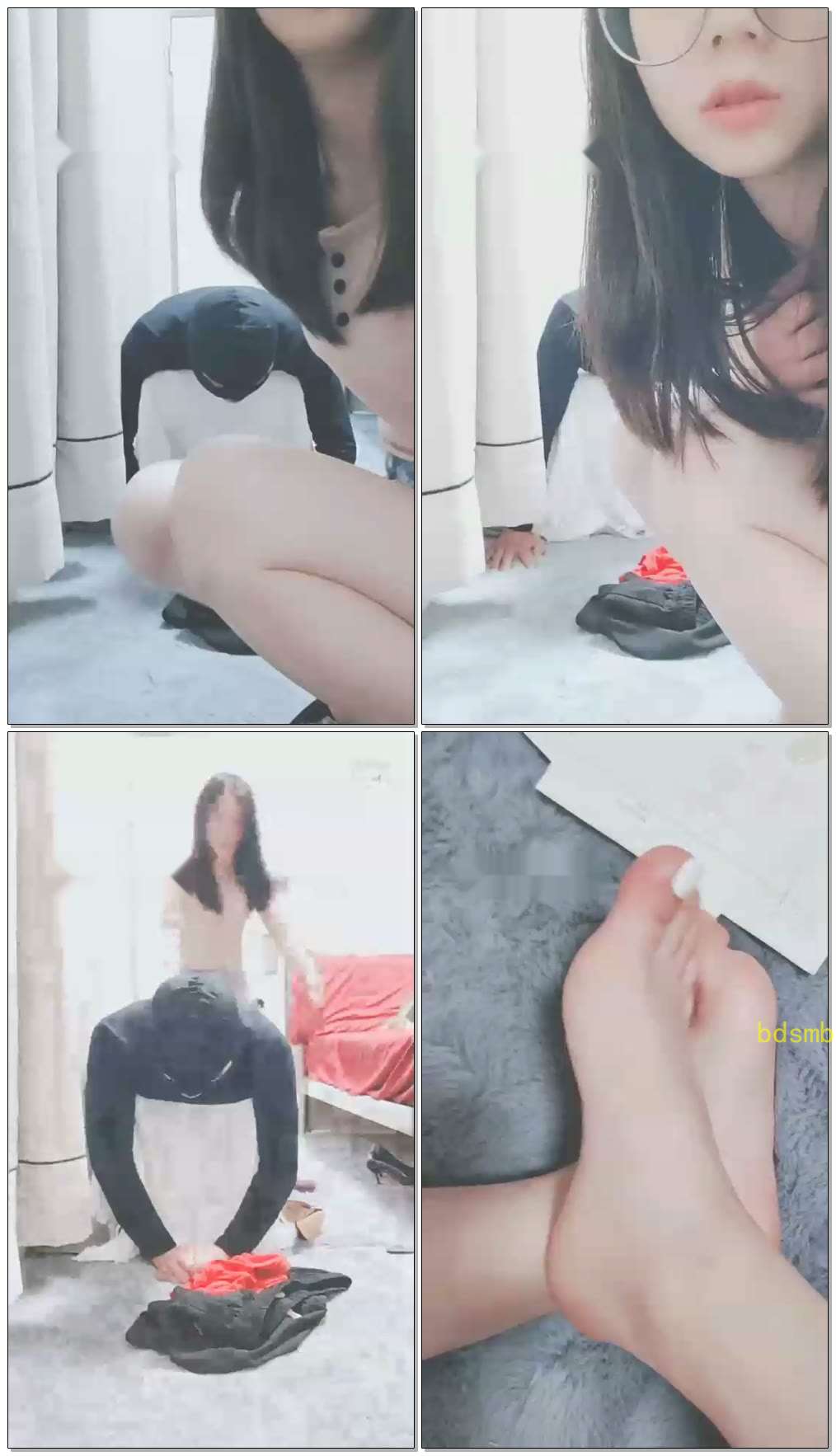 【灵竹】露脸深喉和强制蛇J