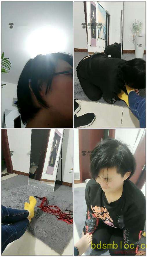 【冰女王】可爱黄棉袜调教女奴