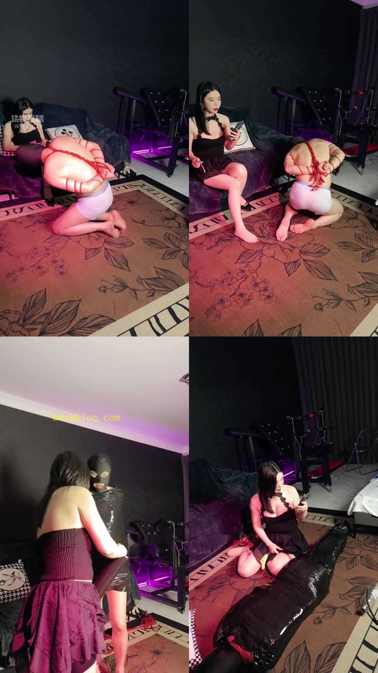 【CY女王】束缚木乃伊虐玩私奴狗