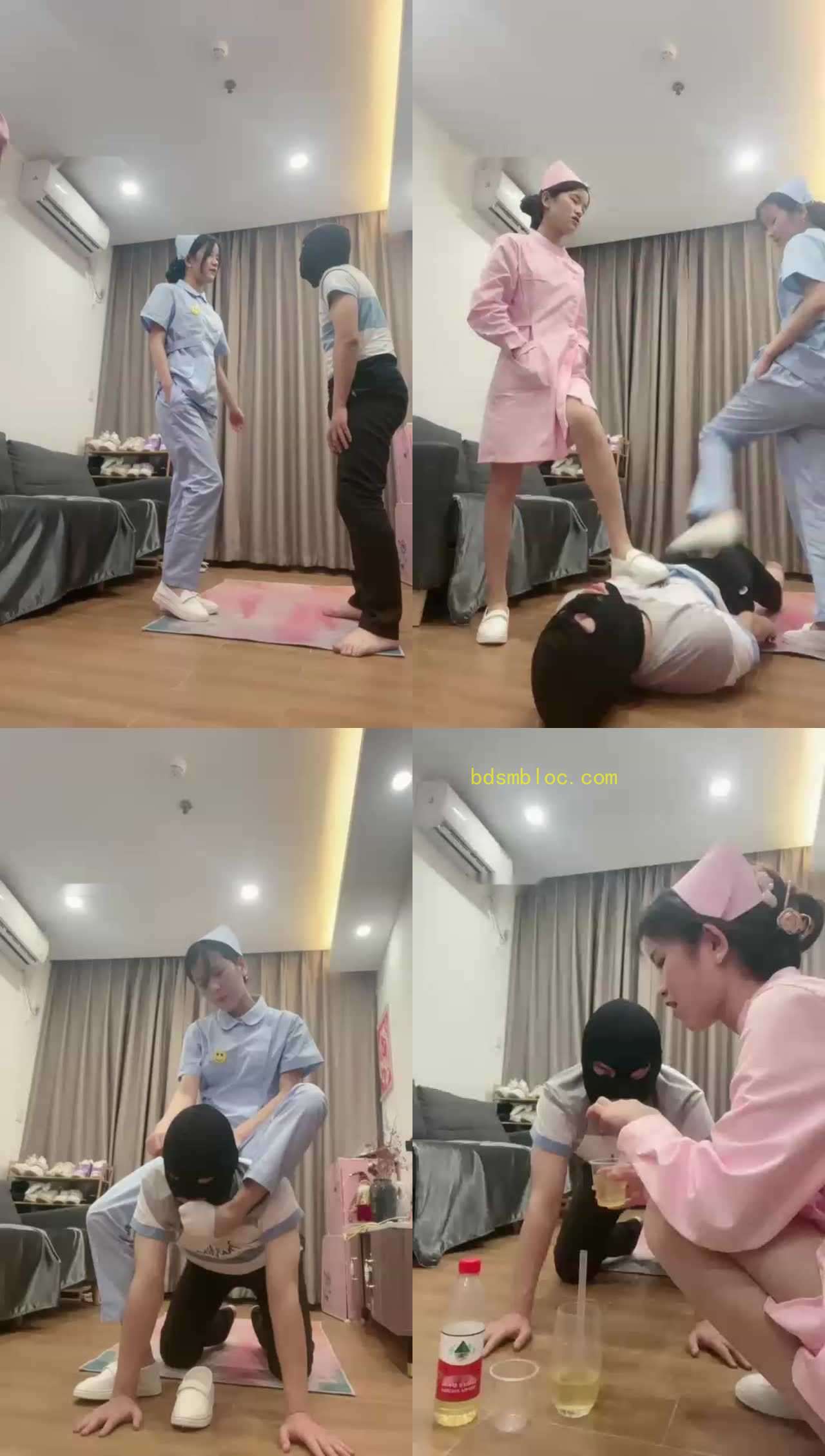 【诗诗s&amp;漫漫S】双护士复疗阳wei狗，加深治疗提档口水升水治疗棉袜丝袜唤醒患者下体