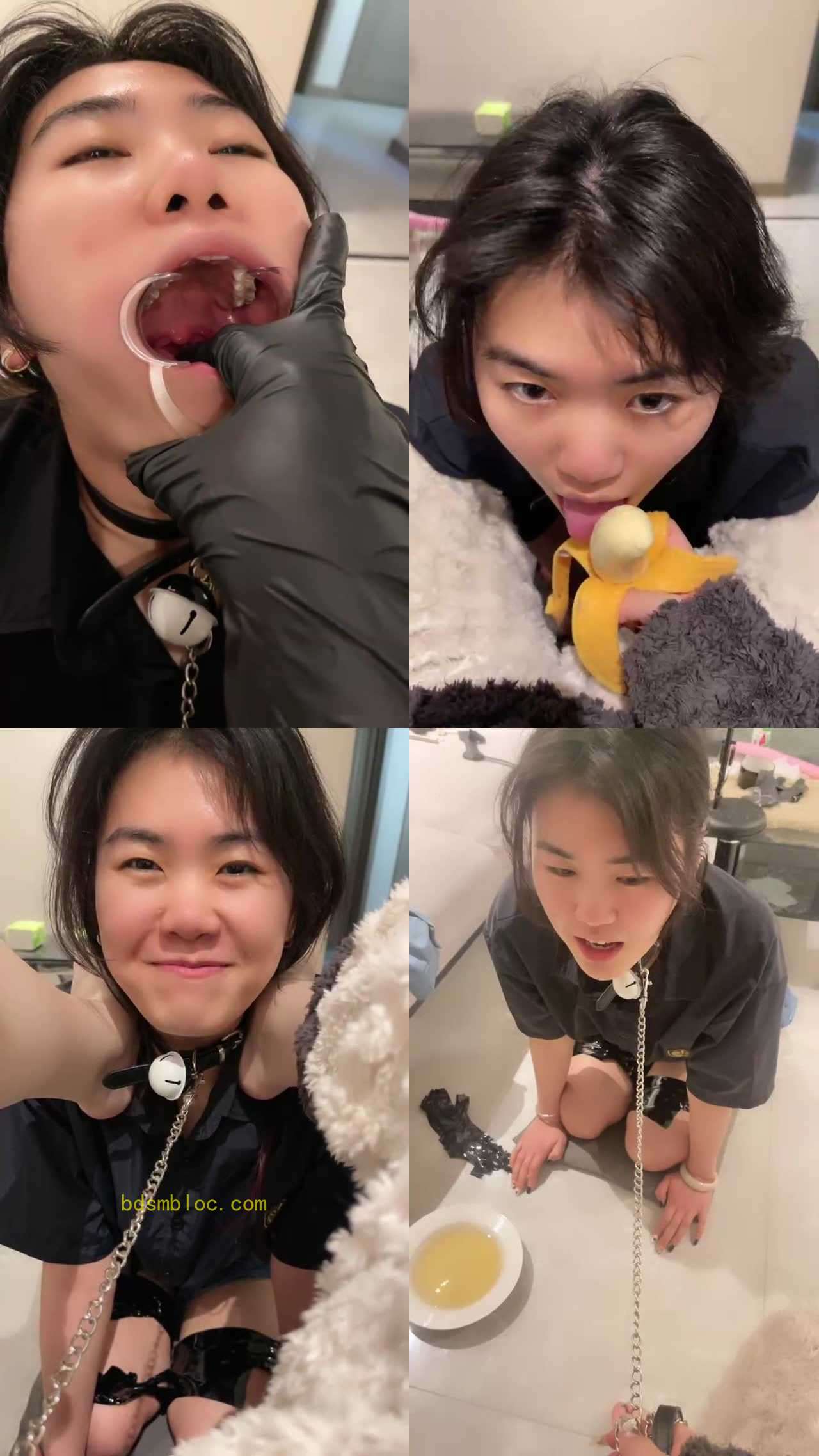 【橘子没熟】超羞辱母畜深喉/强制喝圣水/胶带捆绑/羞涩舔jio