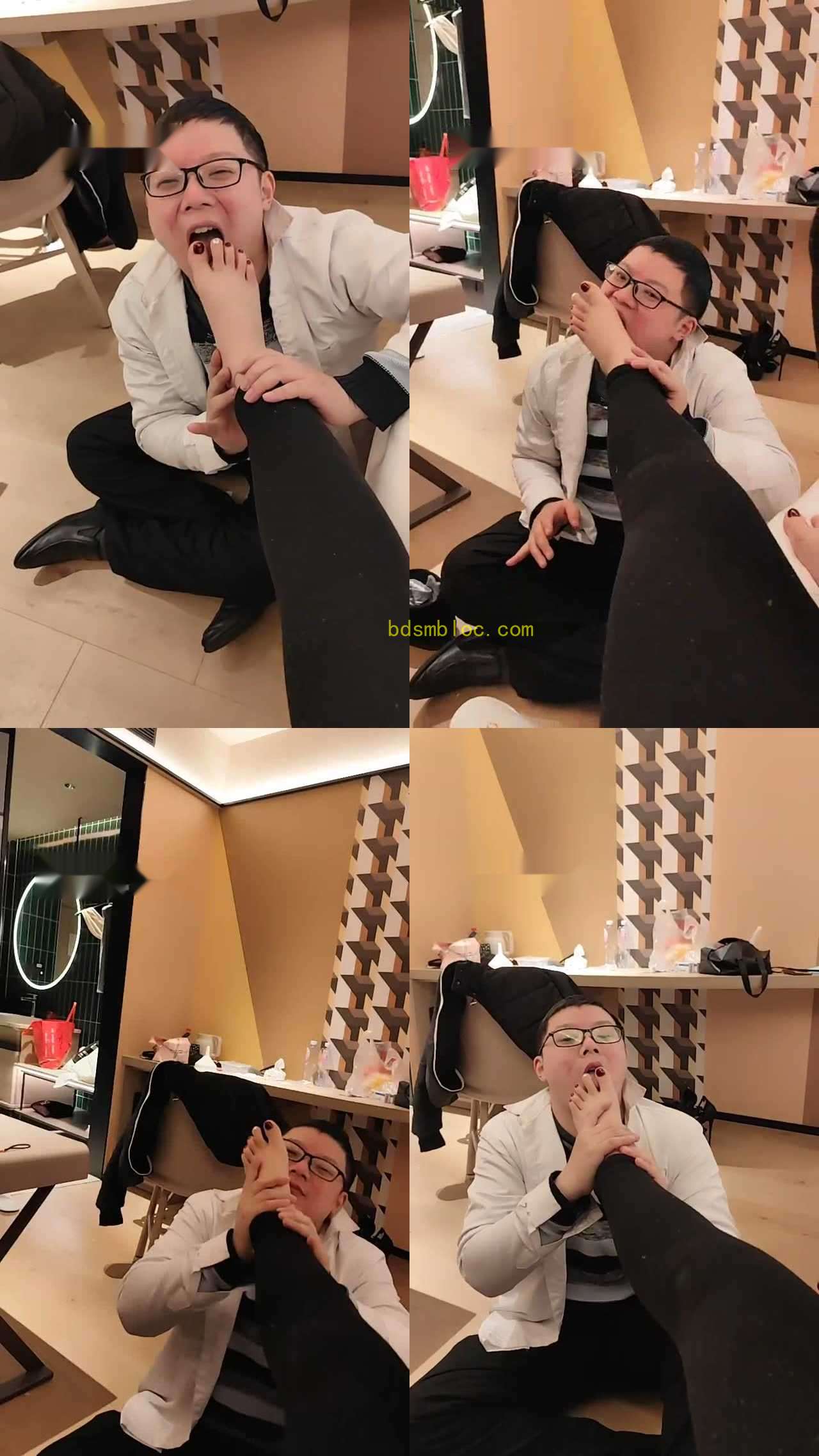 【清莹】深夜圈养狗恋足舔