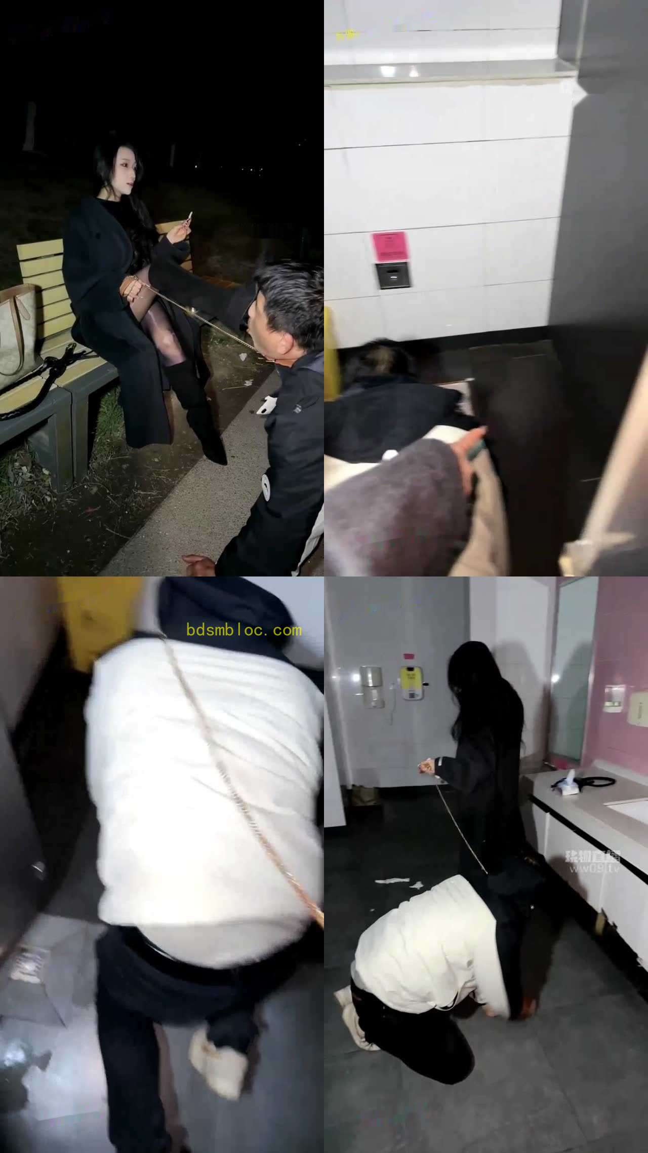 【水晶熊】户外公共场所舔马桶的畜生