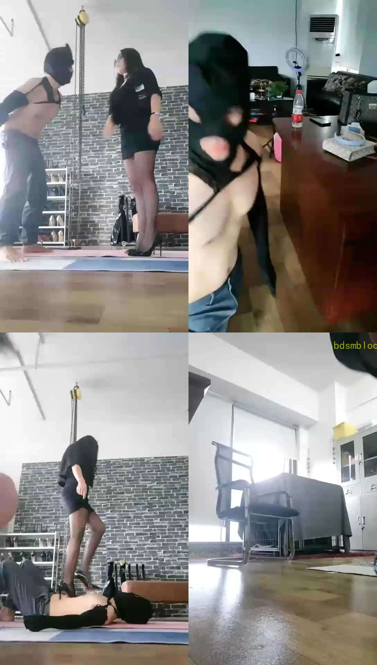 【咩祖】双女王虐狗，踢跨耳光喂食洗鞋底