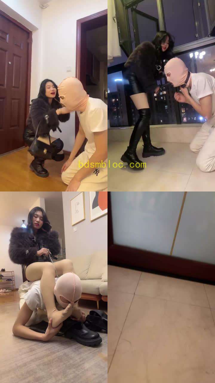 【狗哥】长靴女友-极度羞辱绿帽老公