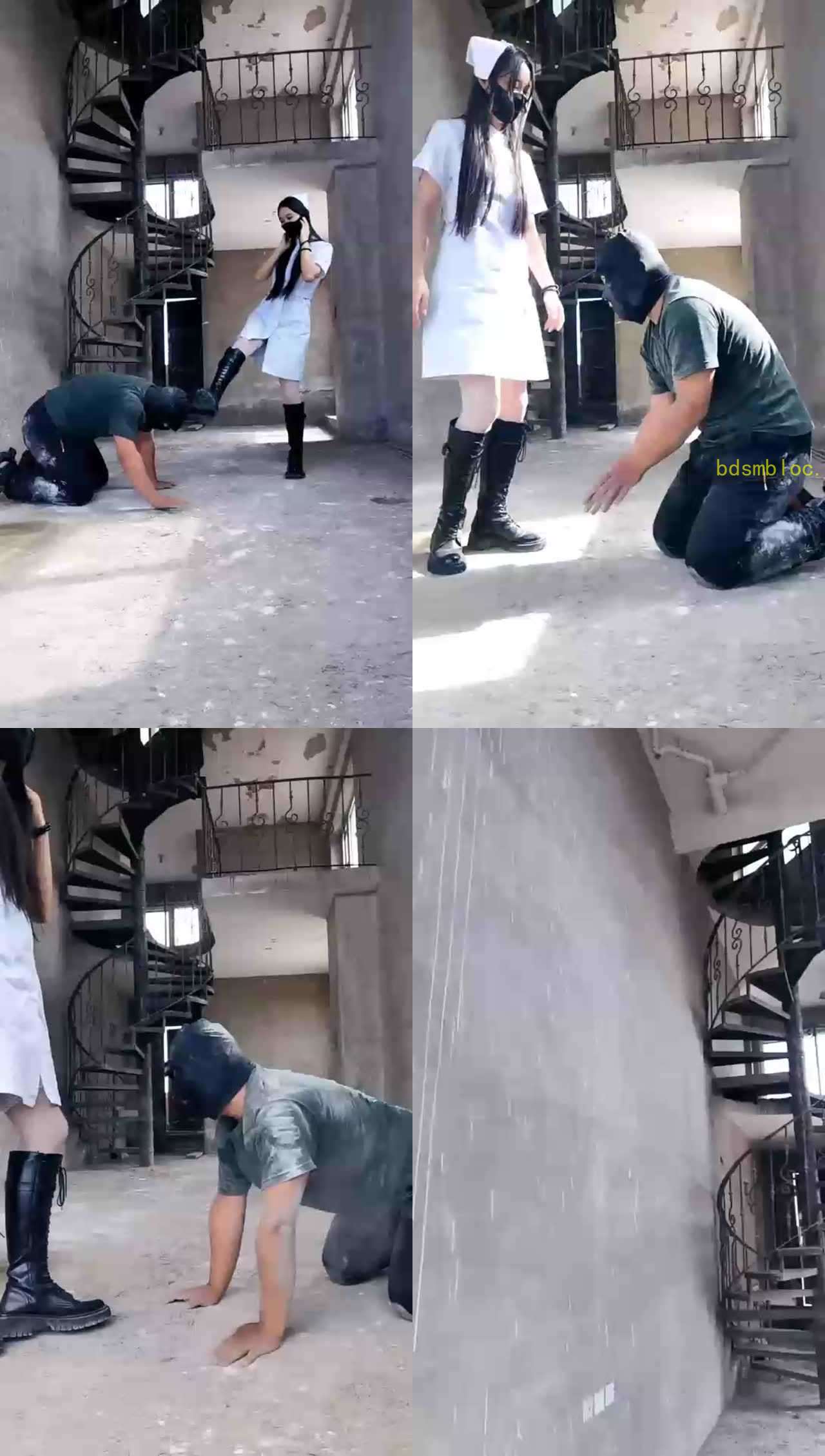 【猫神大人】（皮靴爆踹）女护士威胁病人签卖身契（上）