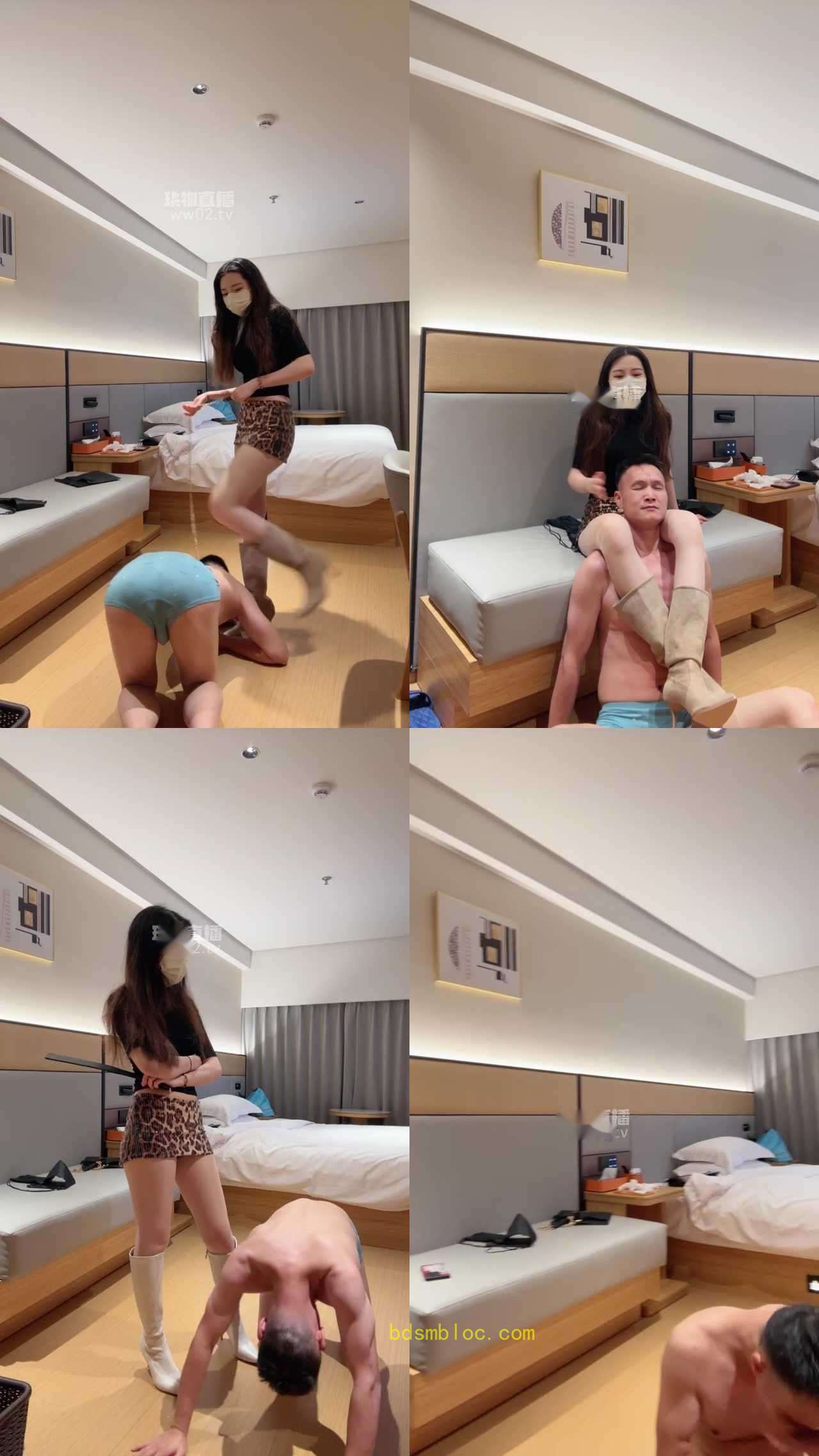 【御妍S在深圳】TJ靴子踩踏踢裆喂食调教