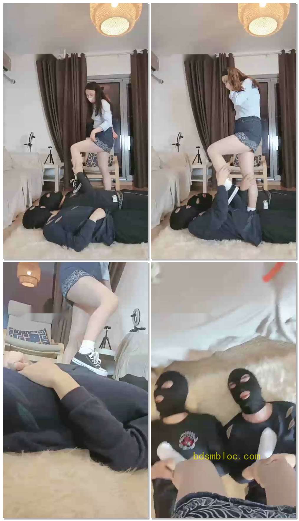 【飞扬女王】踩踏专场（帆布鞋白棉袜肉丝）