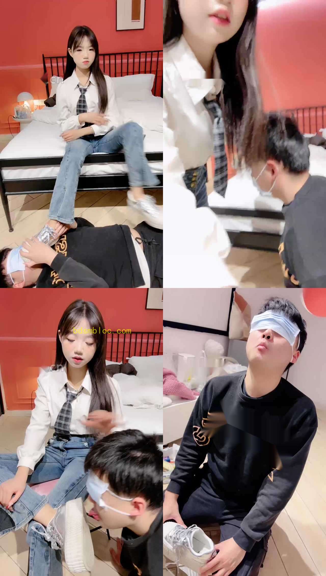 【珂儿大小姐】全体重踩踏/提档/舔脏鞋底/闻鞋窝