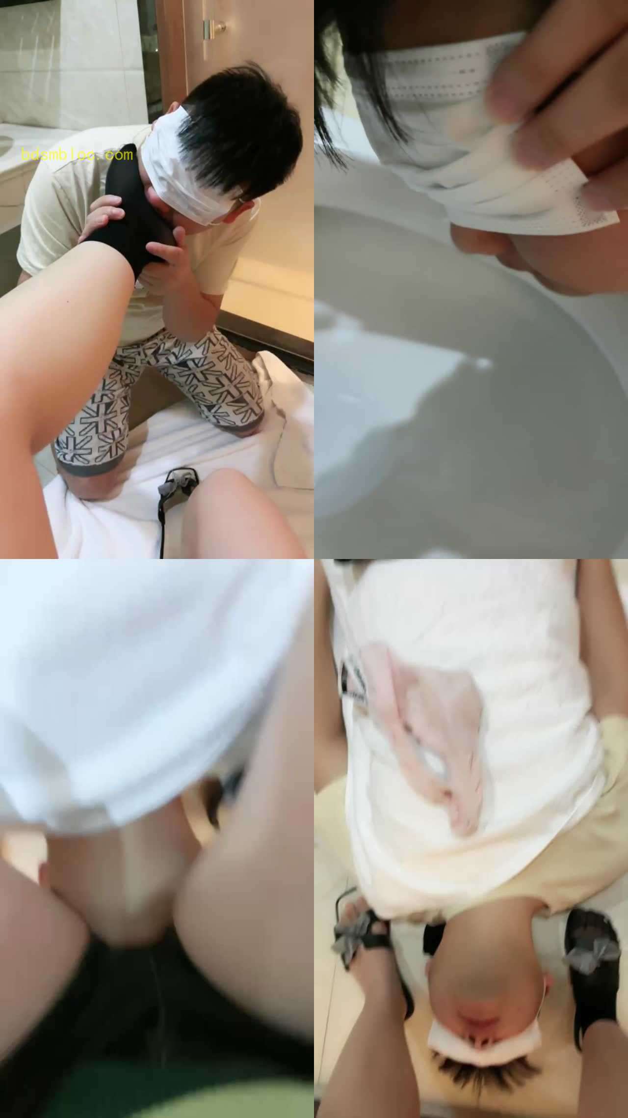 【美羊羊】喂食羞辱/脚耳光/闻臭袜/清理马桶/圣水/内裤堵嘴