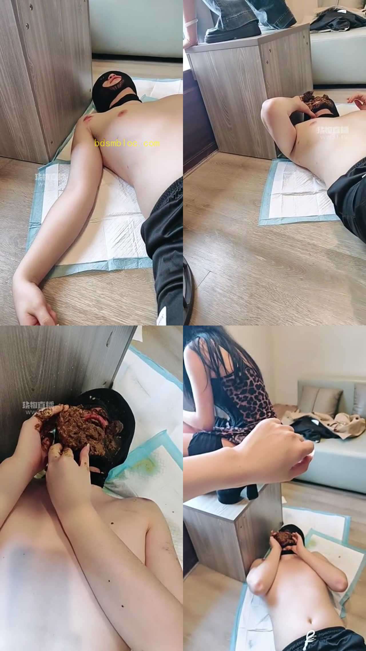 【荷花会所】调教马桶狗 5主强制 黄金拉满脸狠鞭打强迫完食