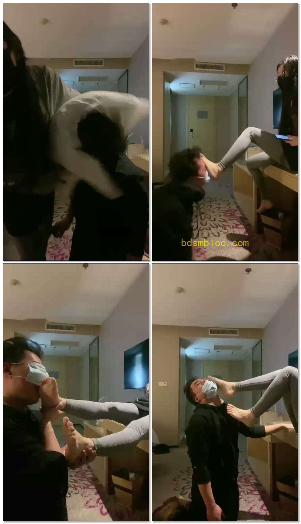 【罗宾s】拖鞋猛抽耳光，美脚踩踏深喉