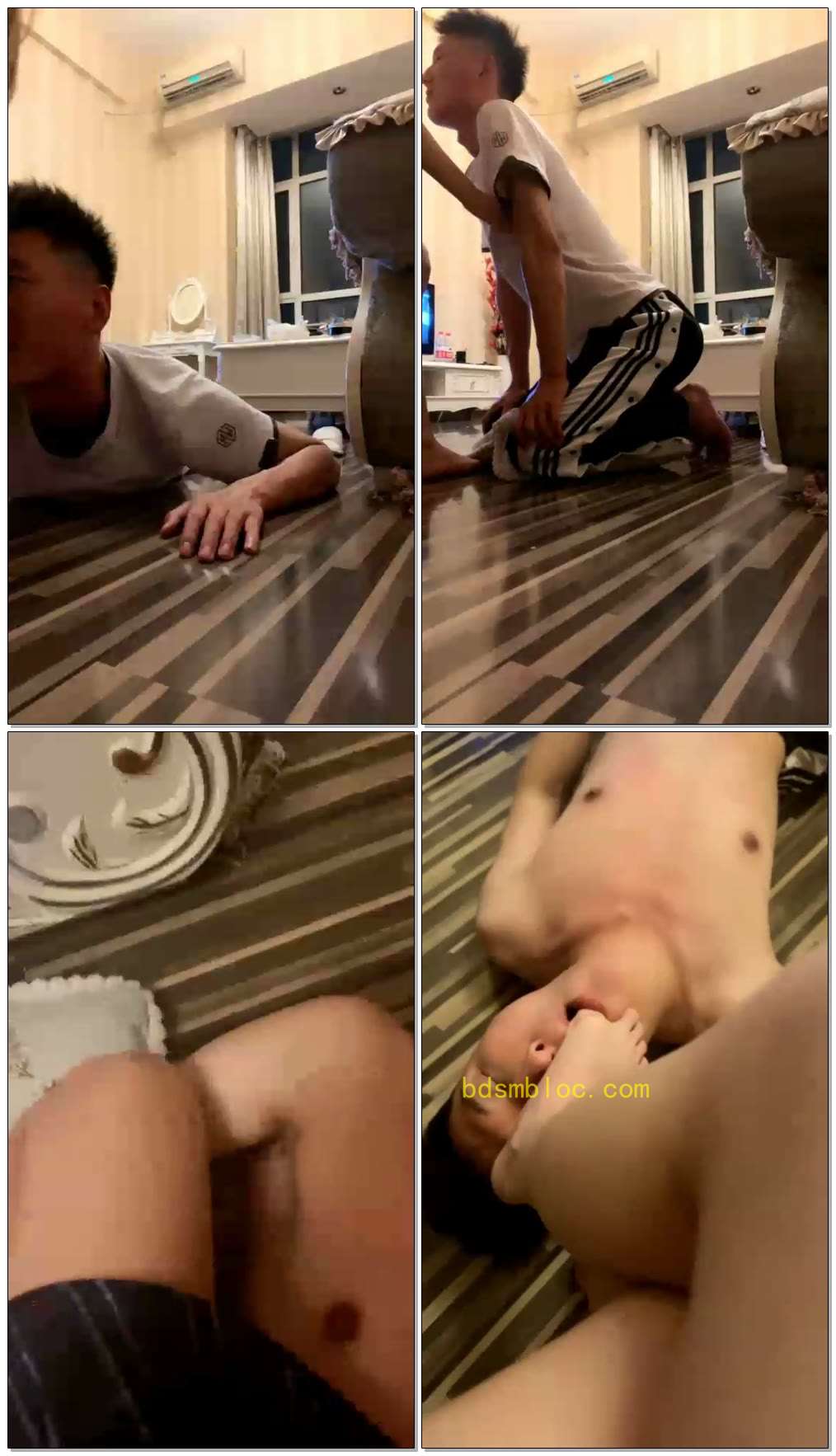 【欣桐】夹头踩踏，舔脚虐乳，窒息耳光