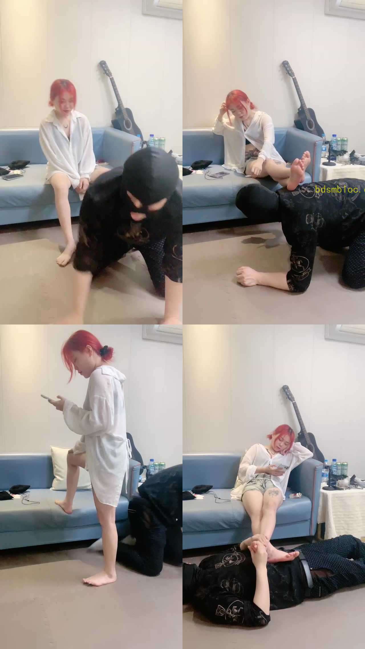 【千岁大人】骑马抽耳光/裸足恋足舔/踩脚垫