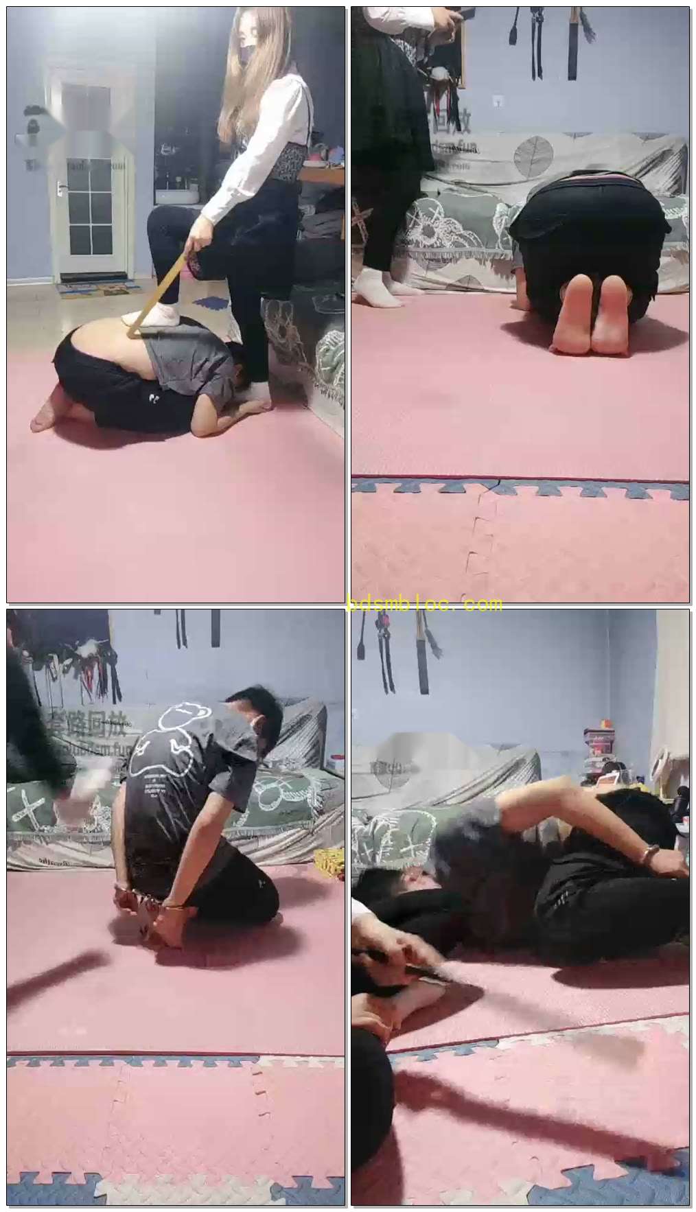 【Audrey丶雪儿】上课，打屁股，脚心，绑住狗子，让你乱跑
