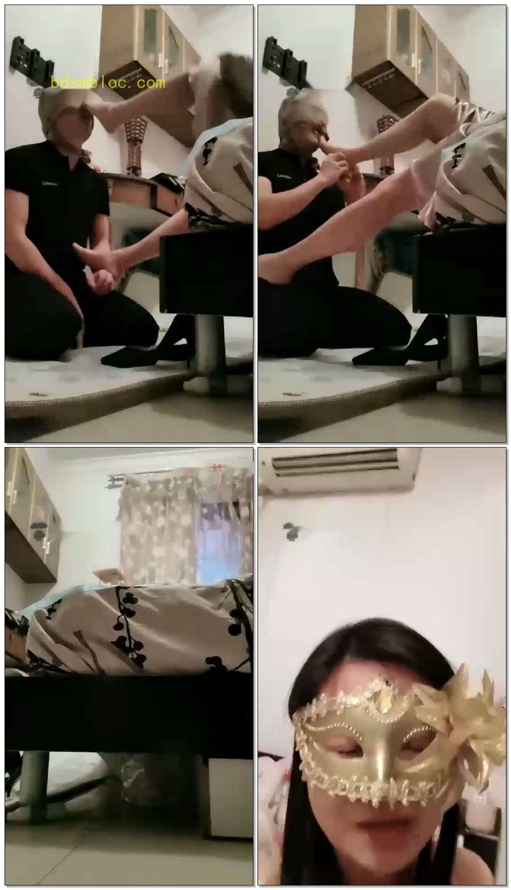 【山城少奶奶】调教伺候舔脚