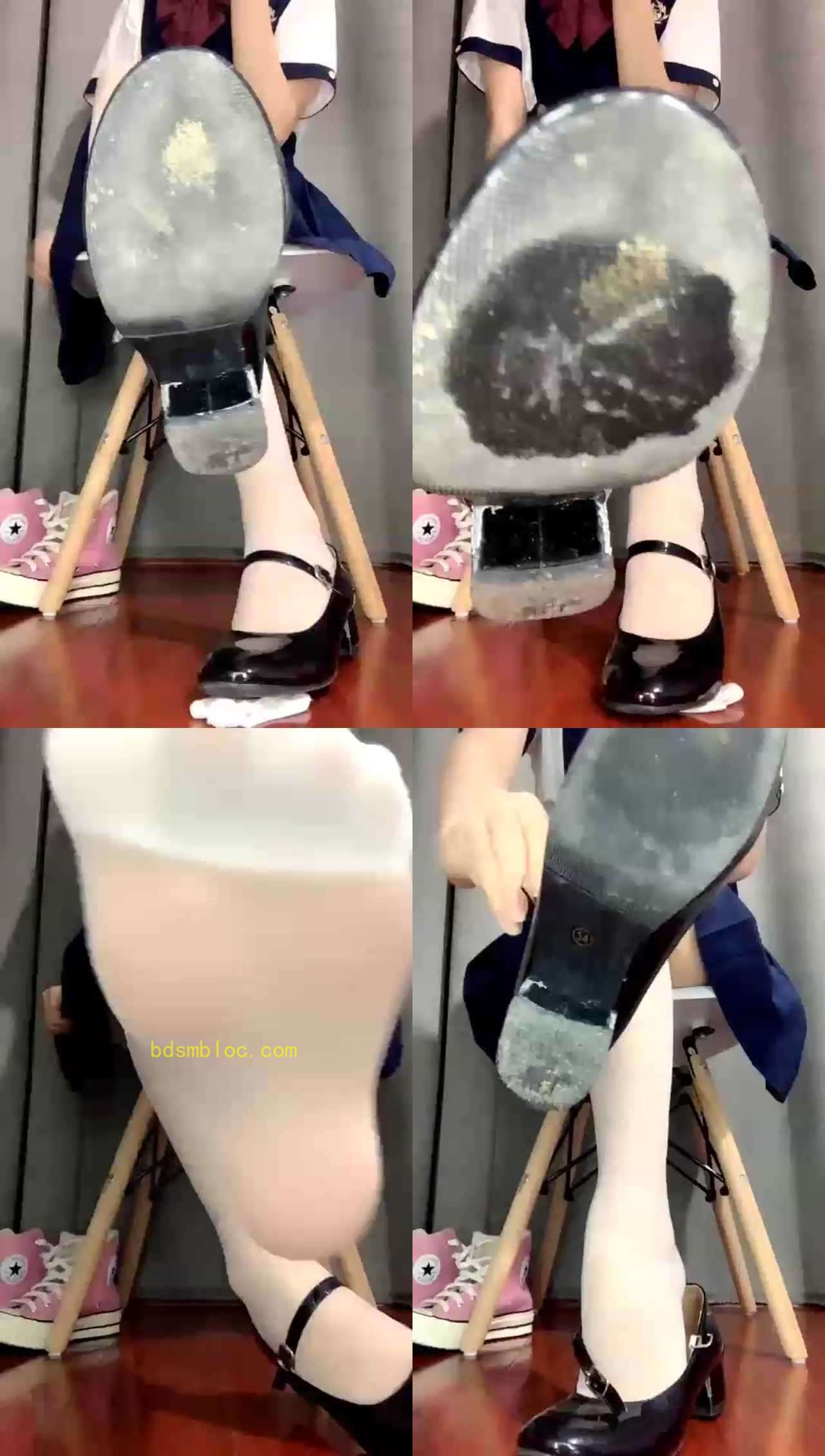 【绘子】恶魔洗脑寸止，脏鞋底，臭白丝