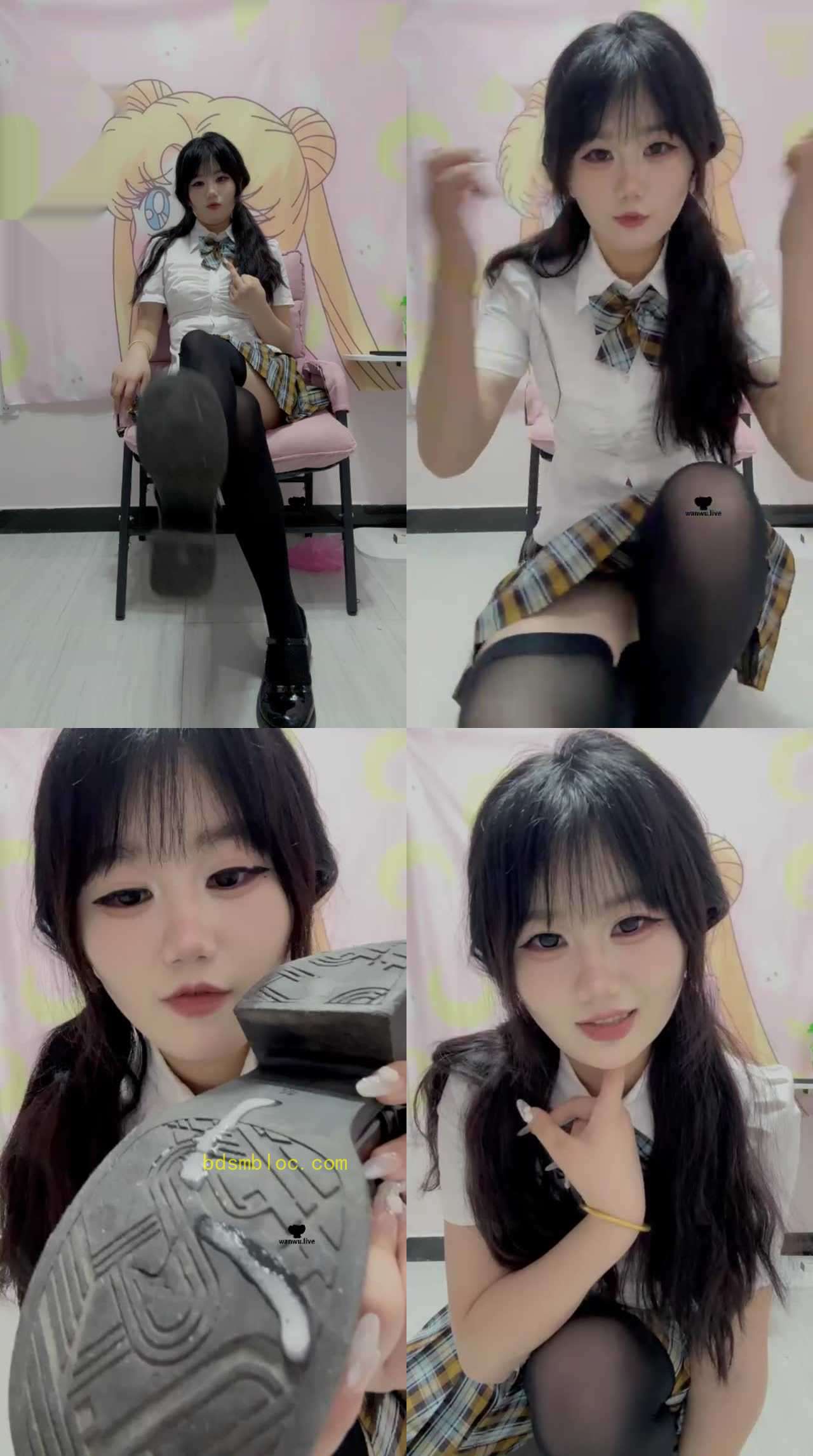 【六六】黑色长筒袜jk灯