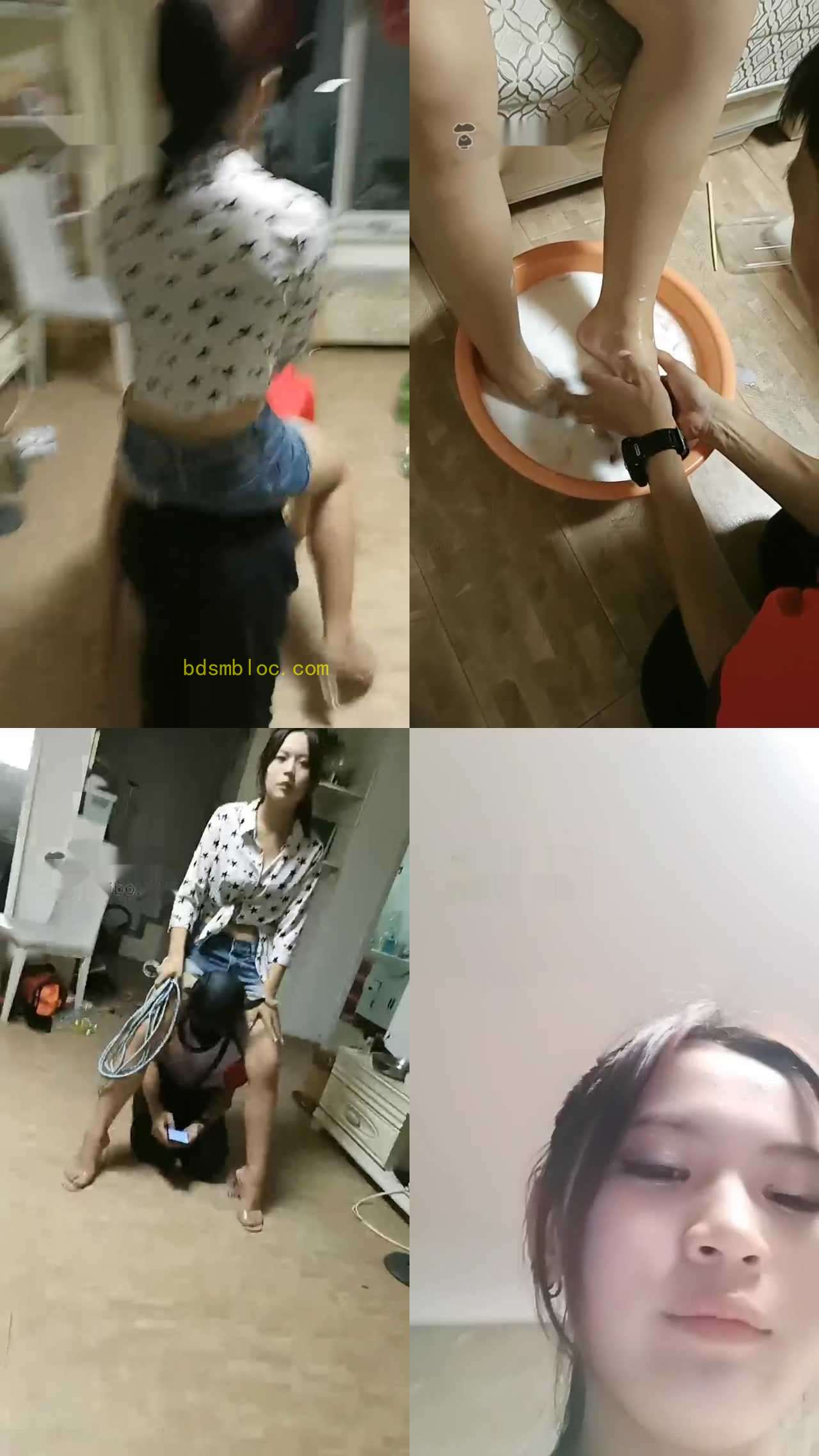 【奶酪】骑马骑脖伺候洗脚