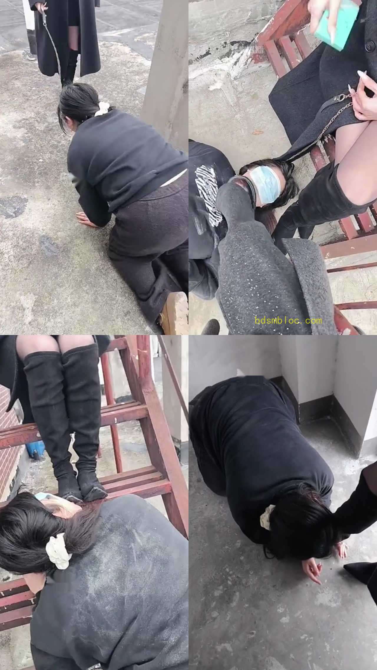 【爱可】带素人闺蜜双主调教母狗女奴