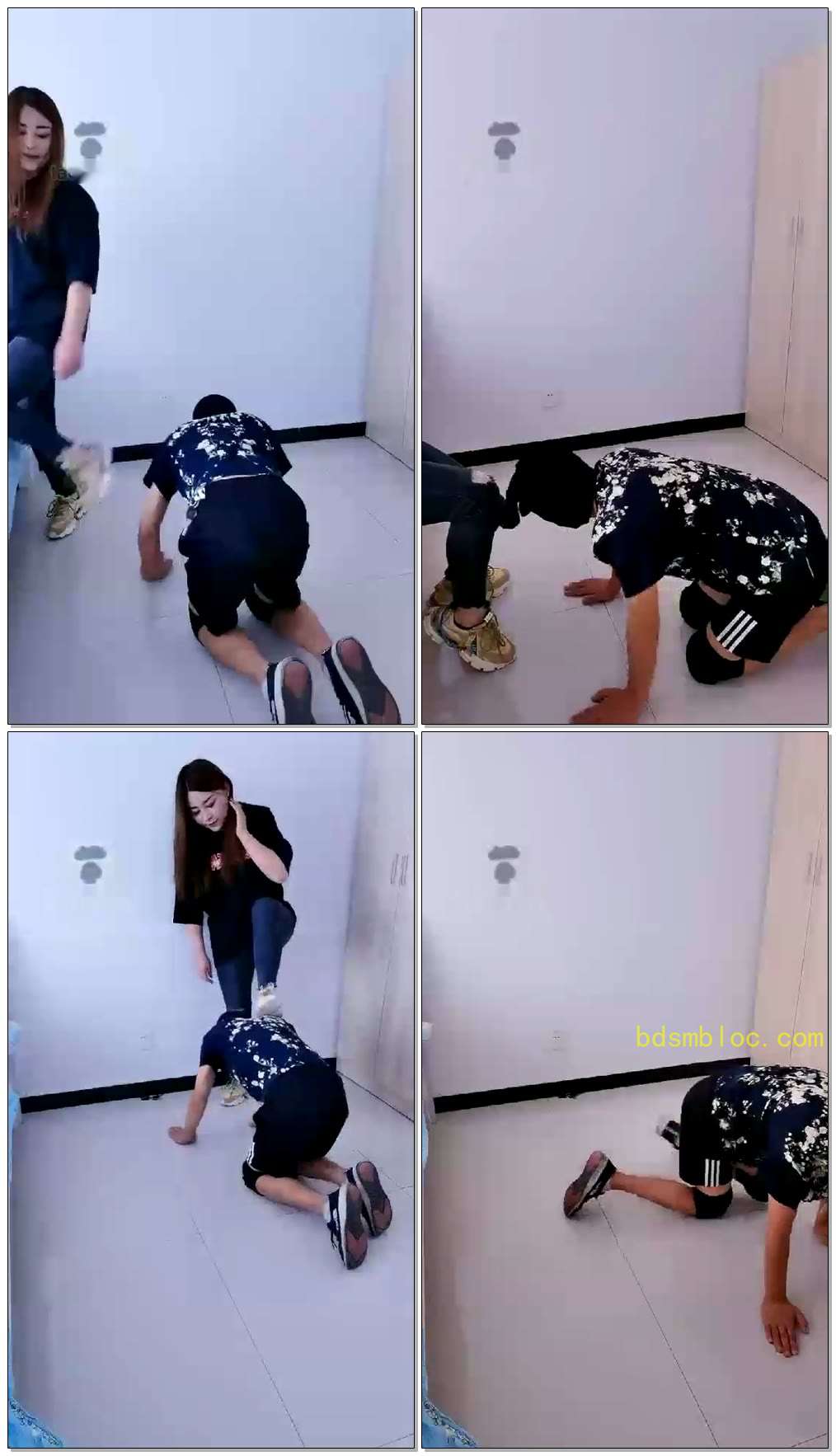 【千羽S】运动鞋爆踹贱畜踩头
