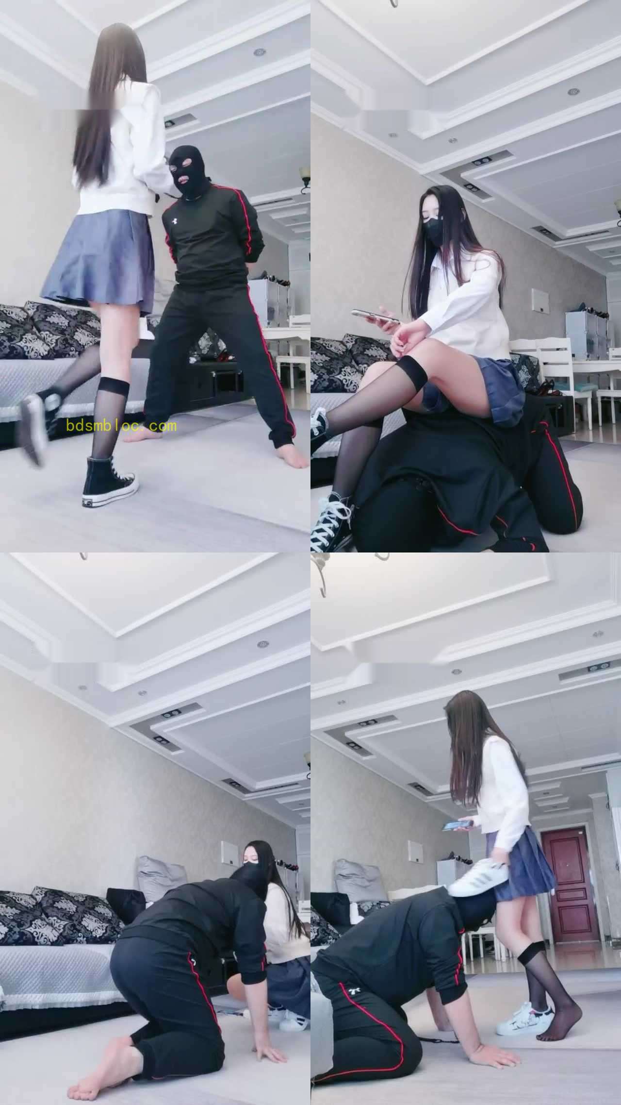【猫神大人】JK小姐姐黑丝白鞋虐杀